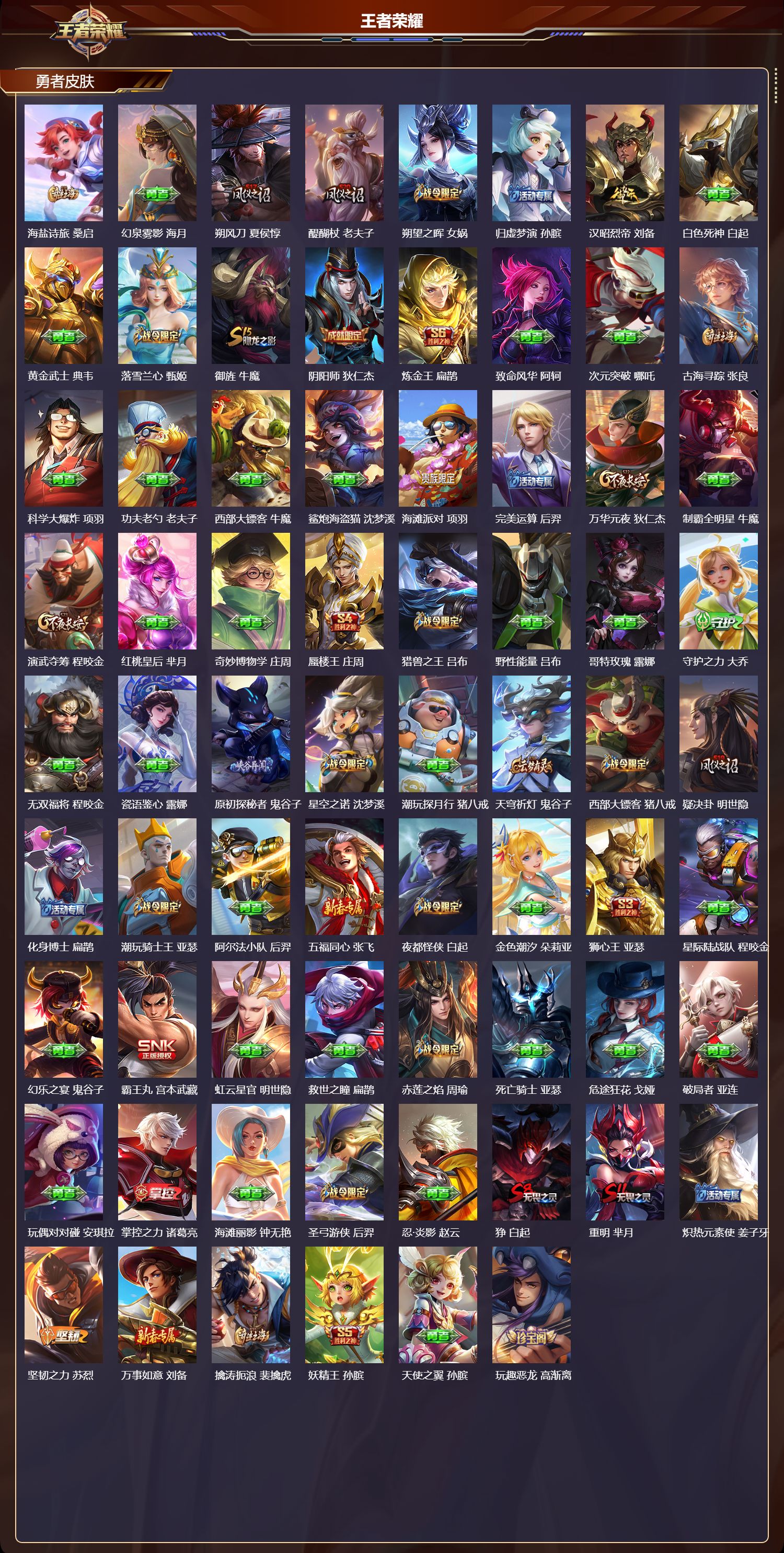 WZMK3435613王者荣耀账号详情图4 WZMK3435613王者荣耀账号详情图4