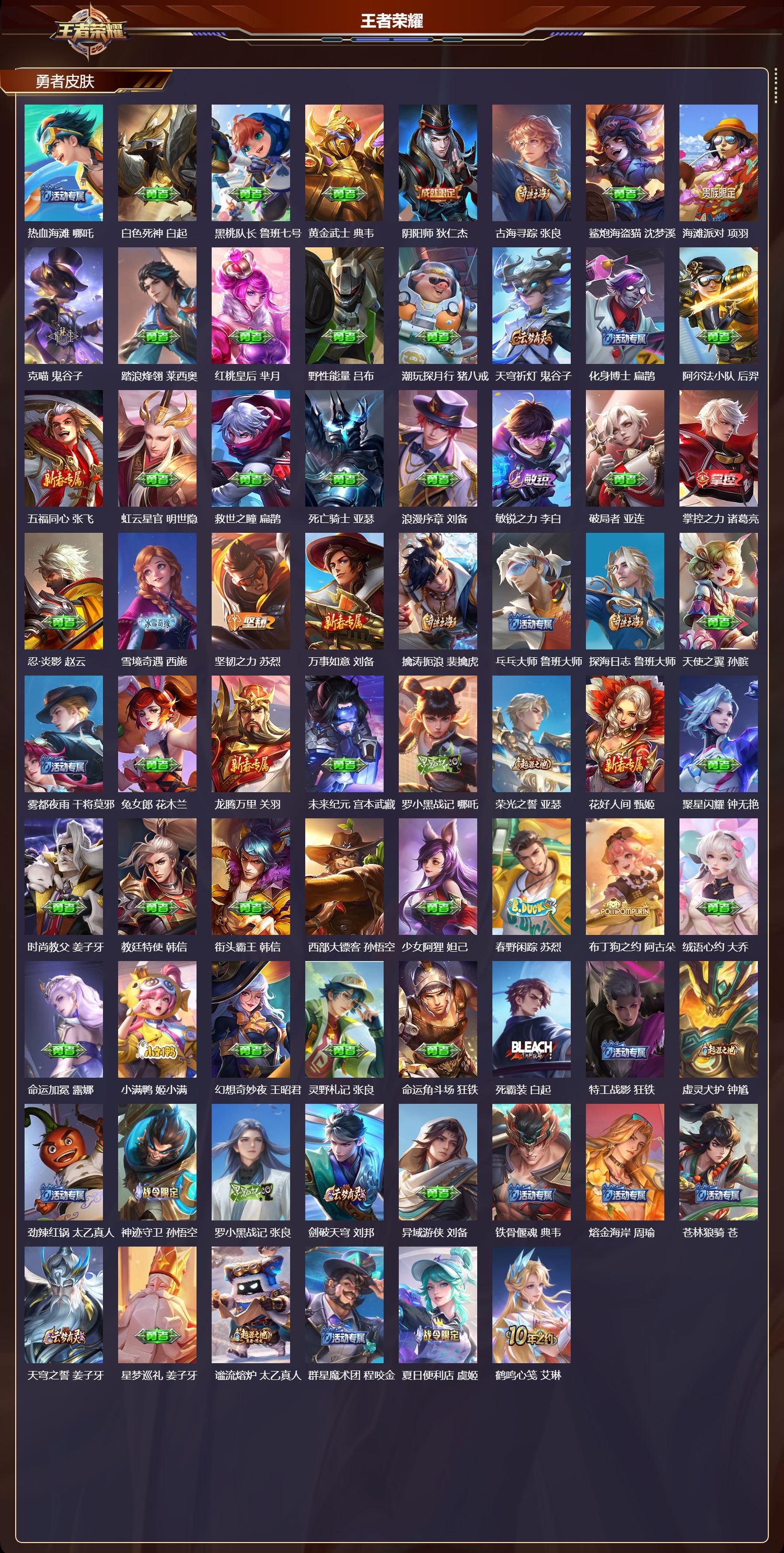 WZMK3457224王者荣耀账号详情图3