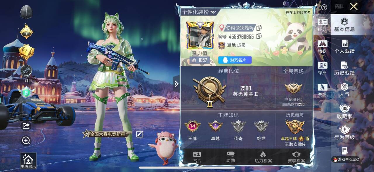 HPSJ3435104和平精英账号详情图2