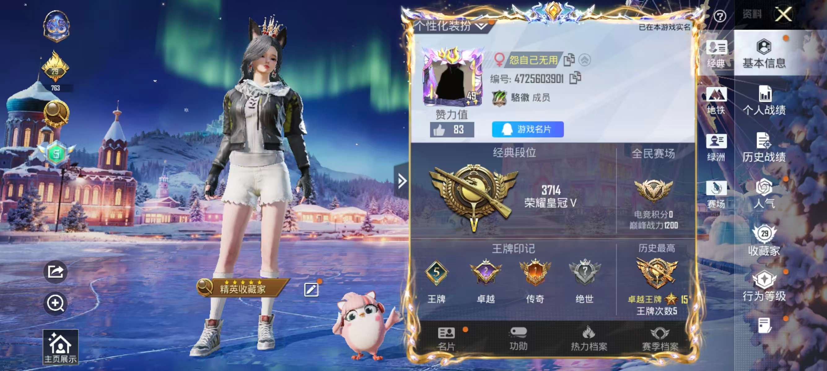 HPSJ3435098和平精英账号详情图4