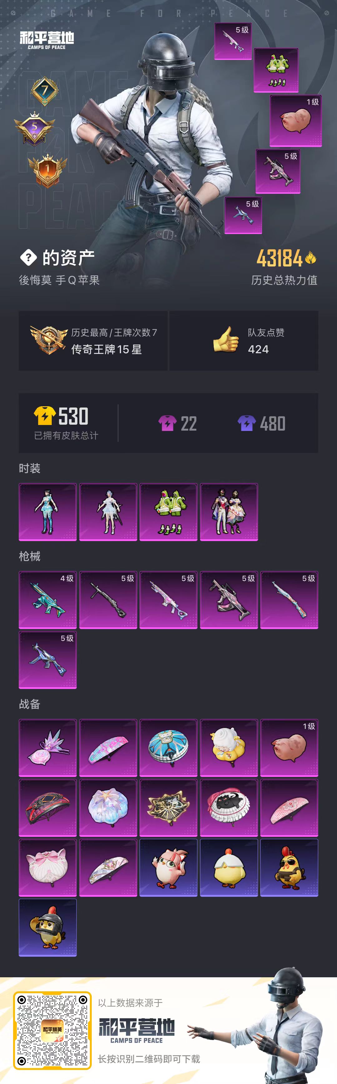 HPSJ3435070和平精英账号详情图5