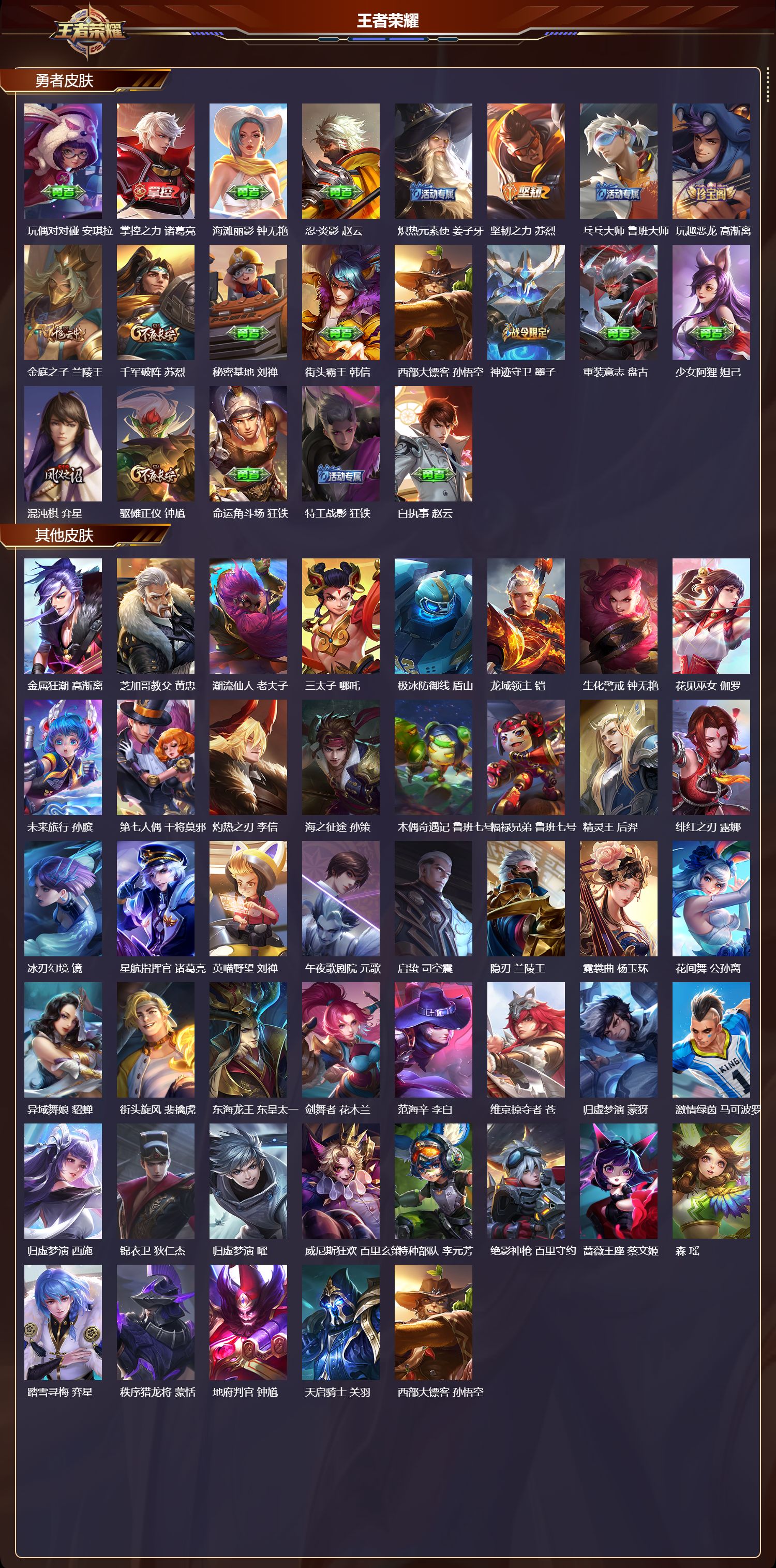 WZMK3435604王者荣耀账号详情图3