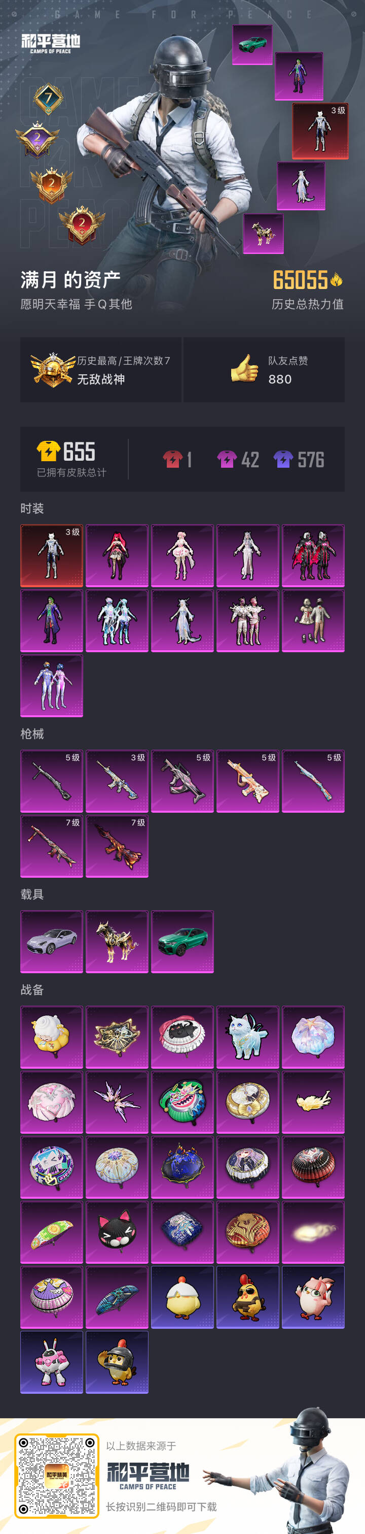 HPSJ3435082和平精英账号详情图5