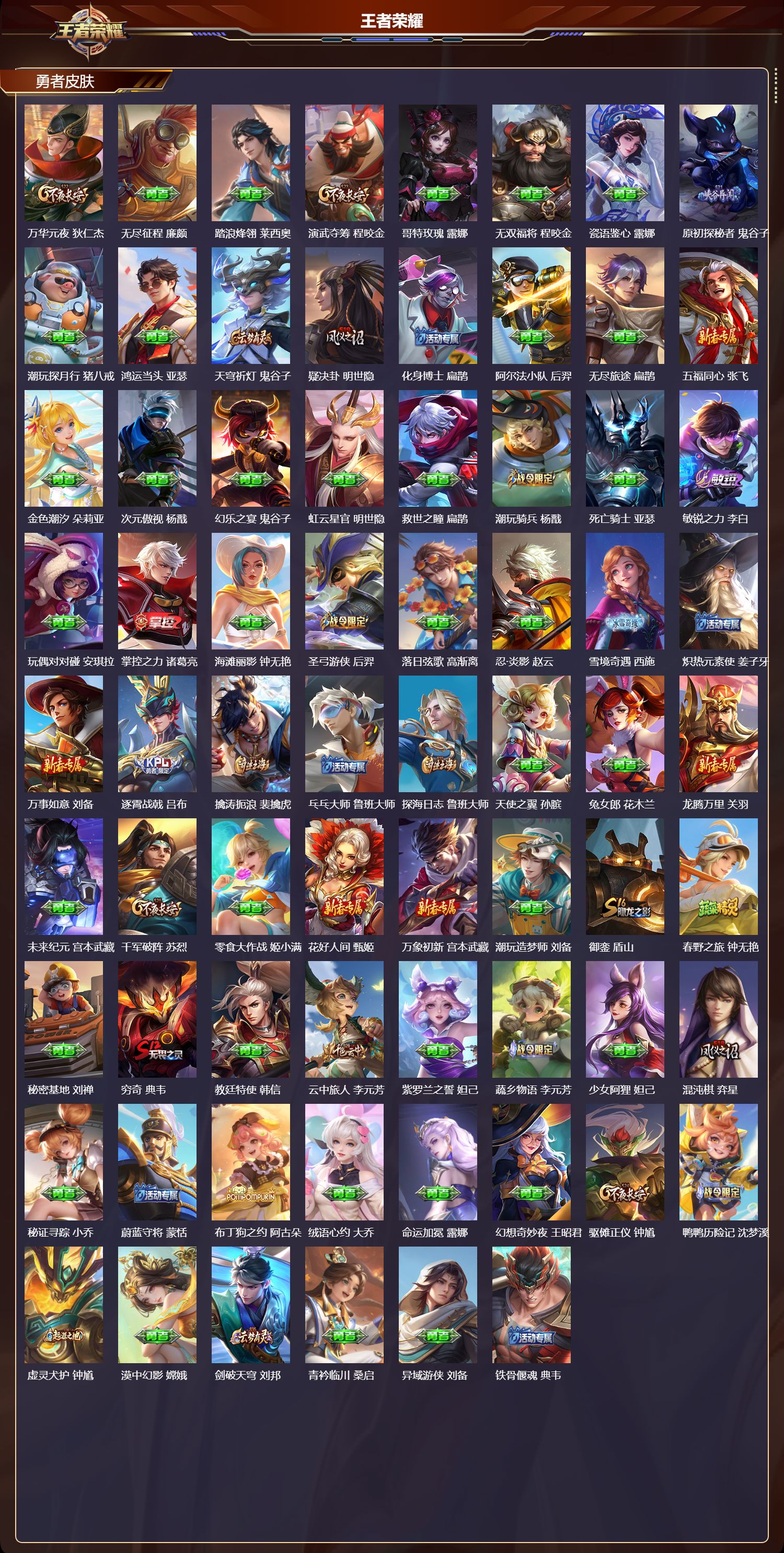 WZMK3435612王者荣耀账号详情图4