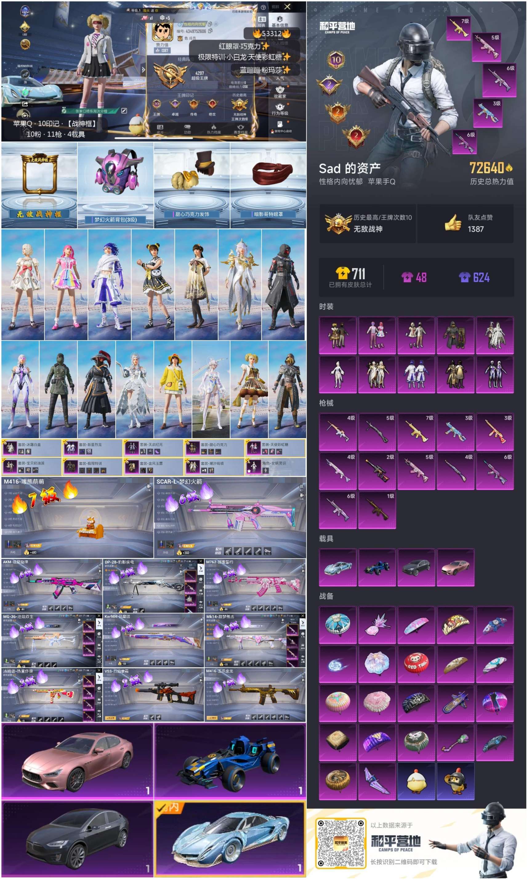 HPSJ3436763和平精英账号详情图2