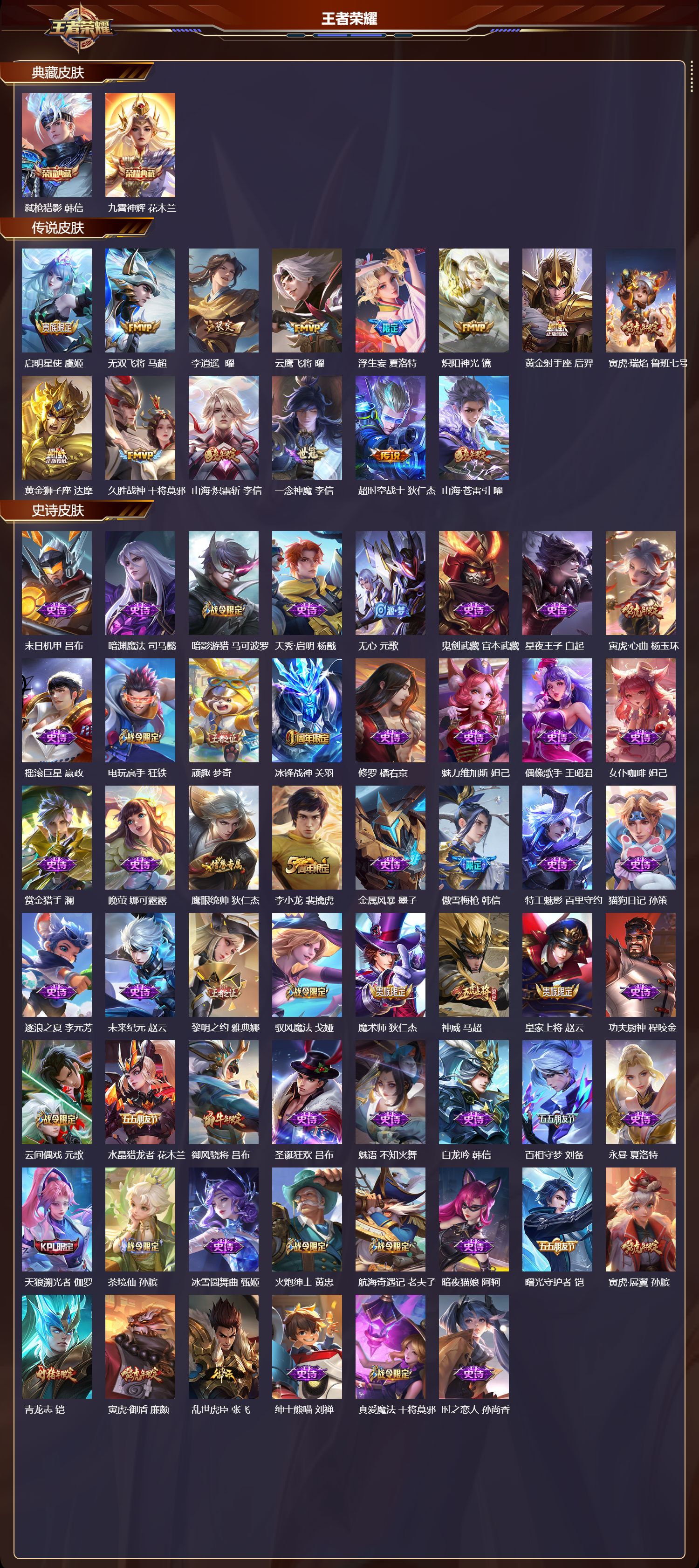 WZMK3437722王者荣耀账号详情图2