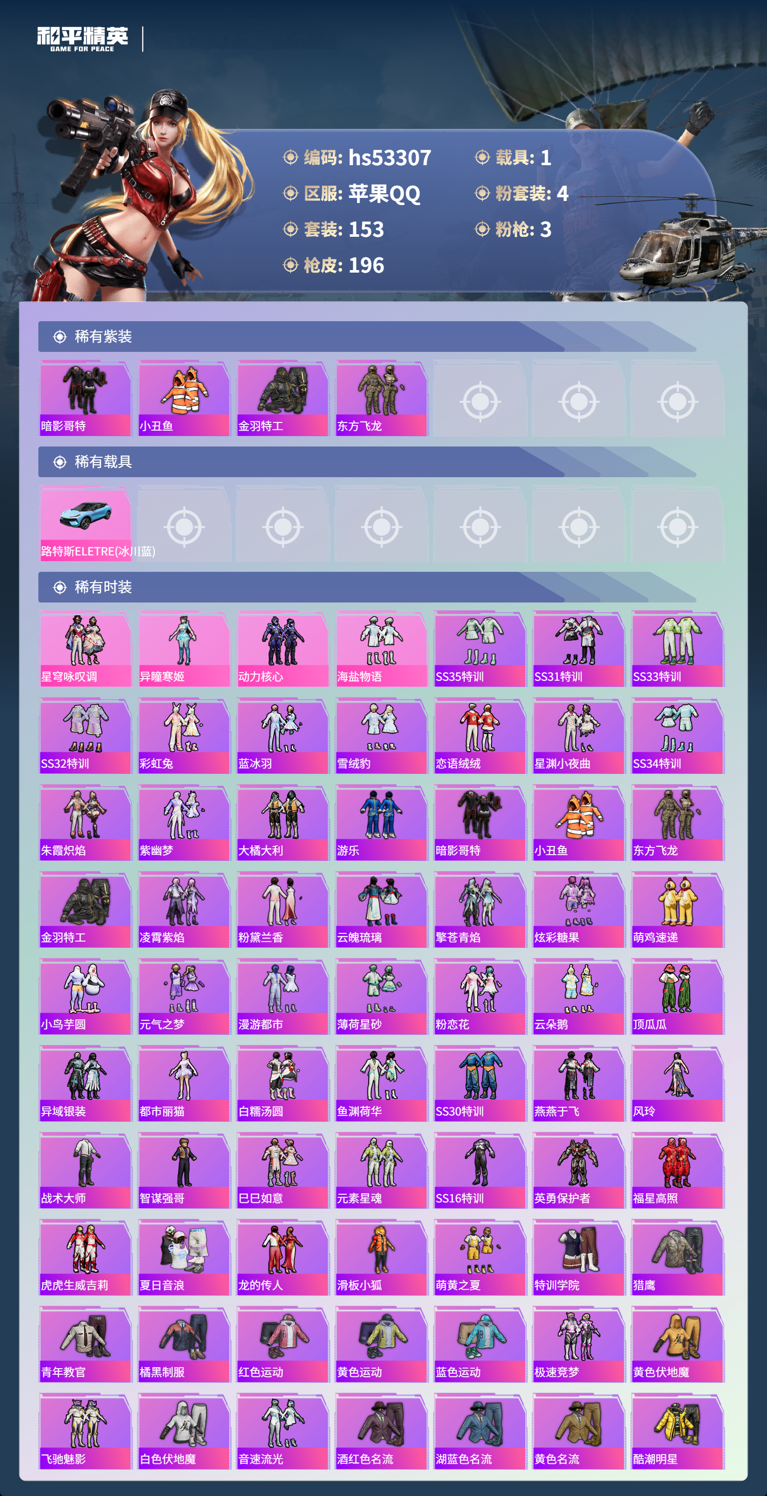 HPSJ3436760和平精英账号详情图5