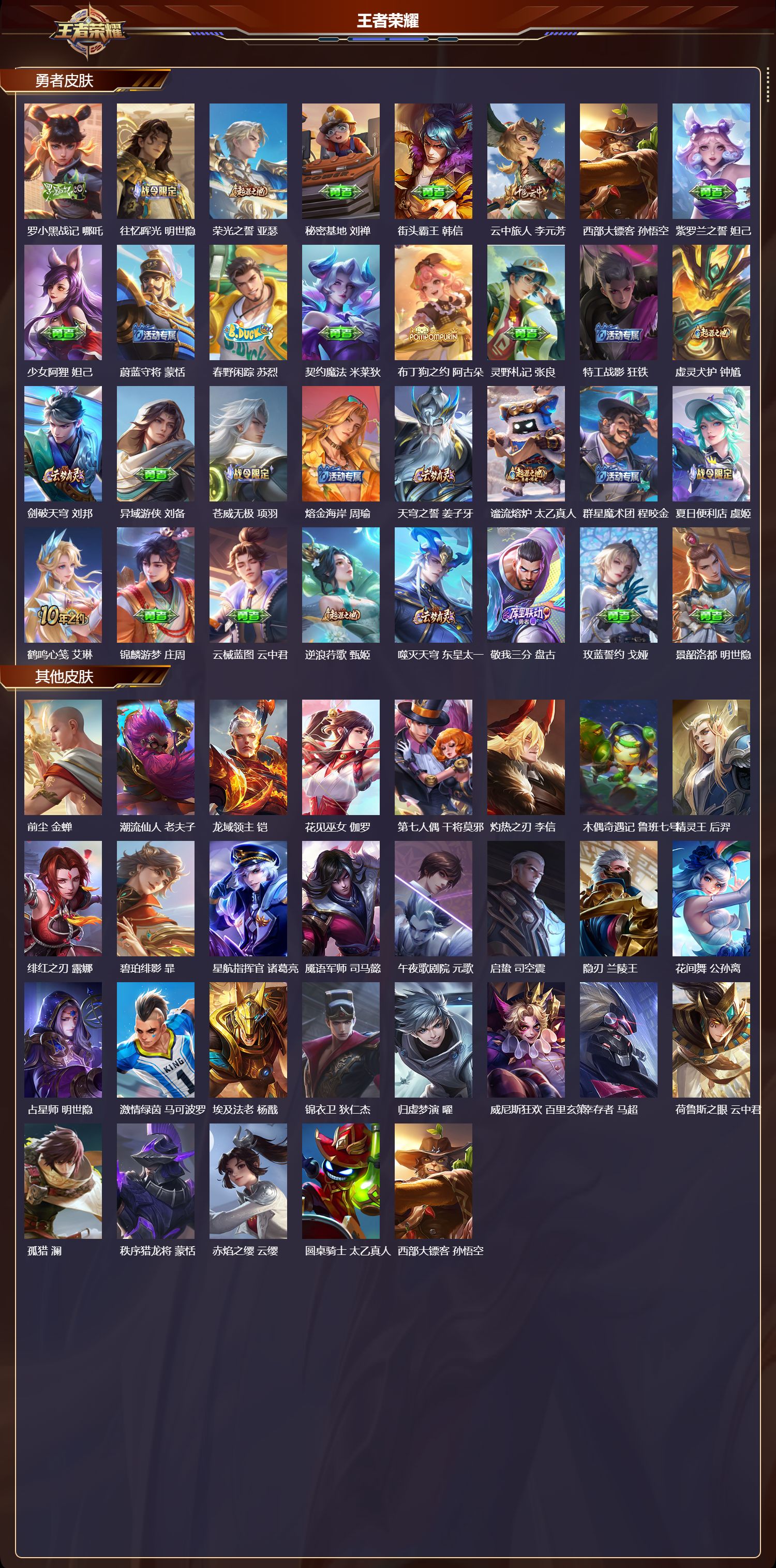 WZMK3437728王者荣耀账号详情图3