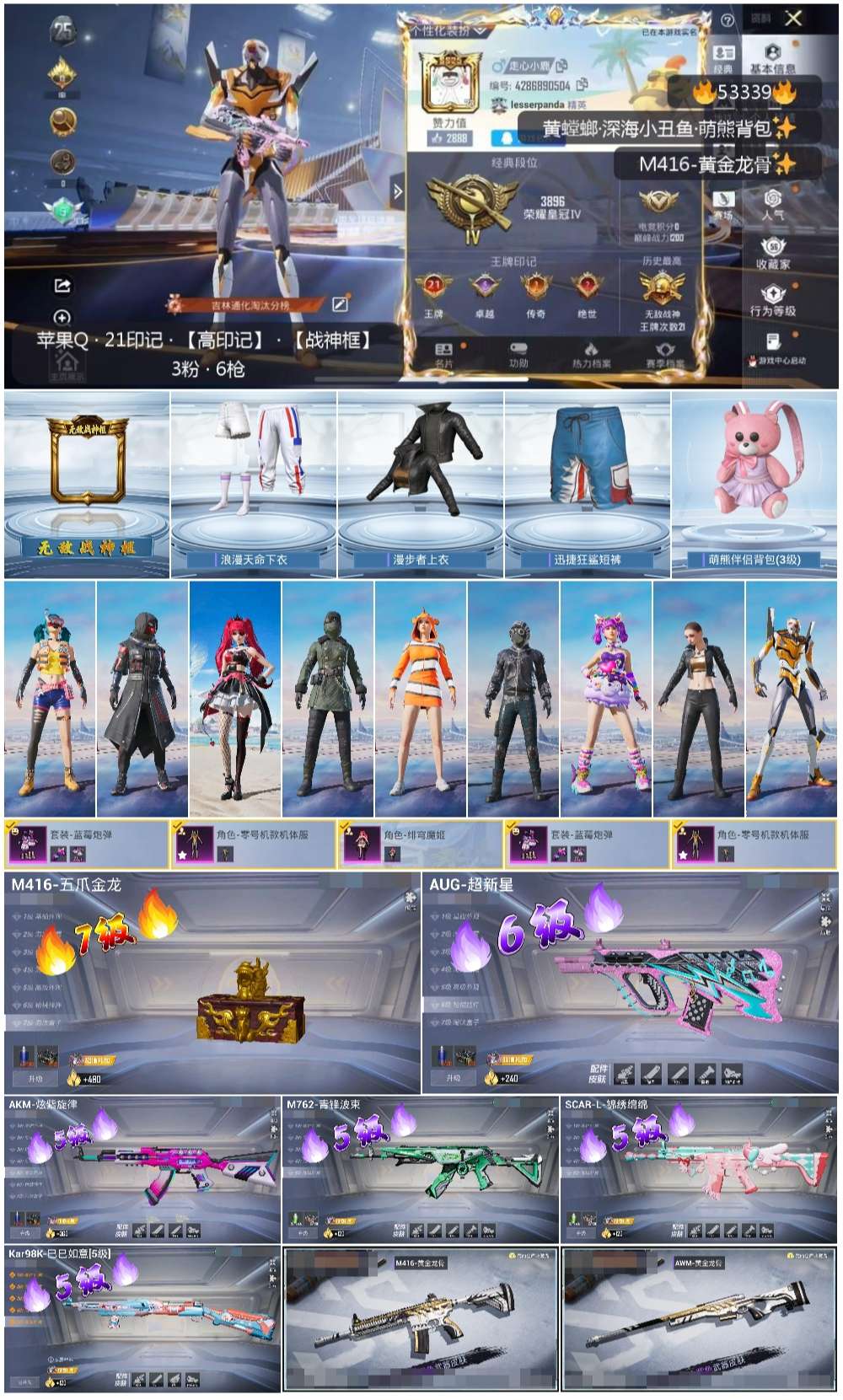 HPSJ3436777和平精英账号详情图4 HPSJ3436777和平精英账号详情图4