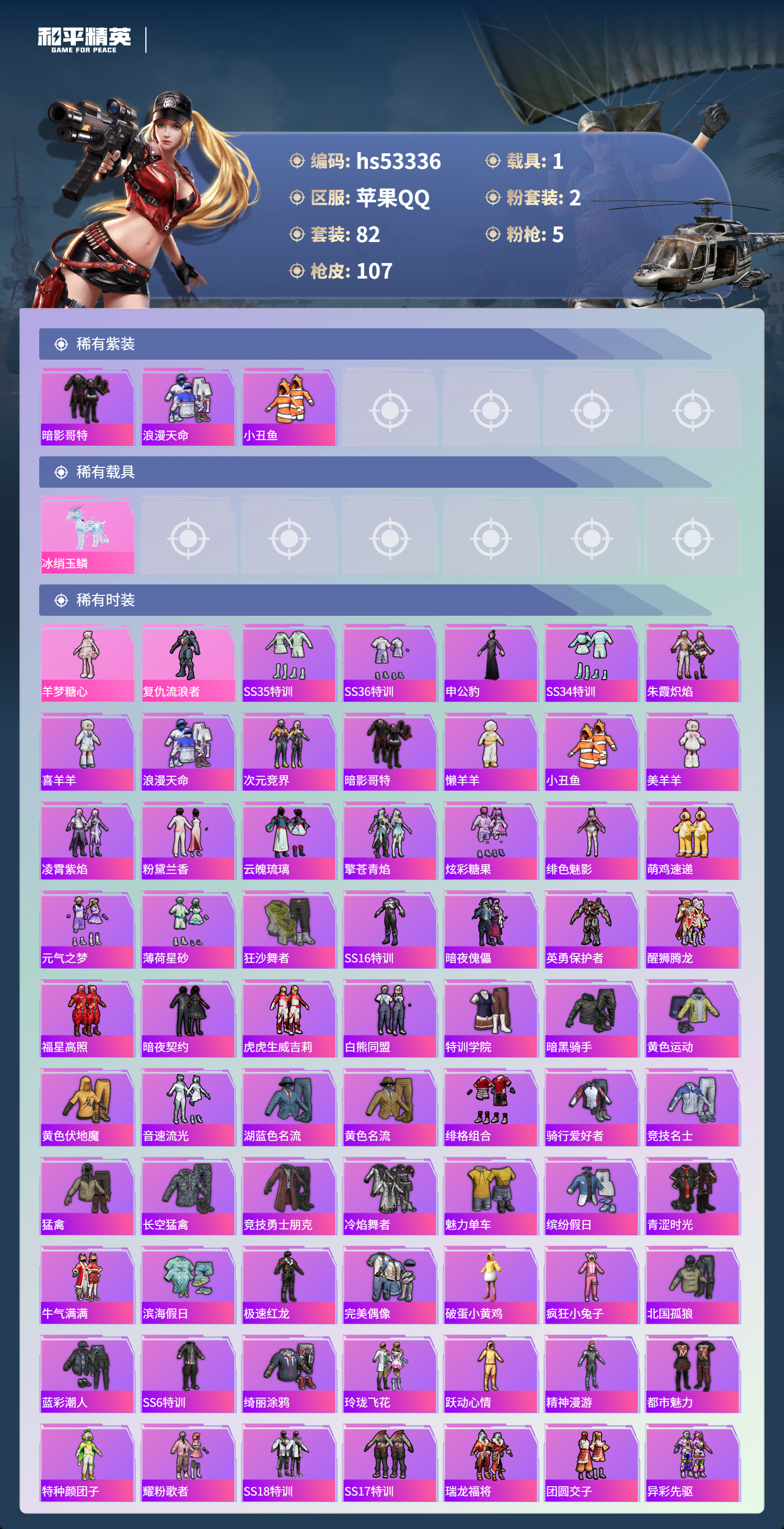 HPSJ3436747和平精英账号详情图5