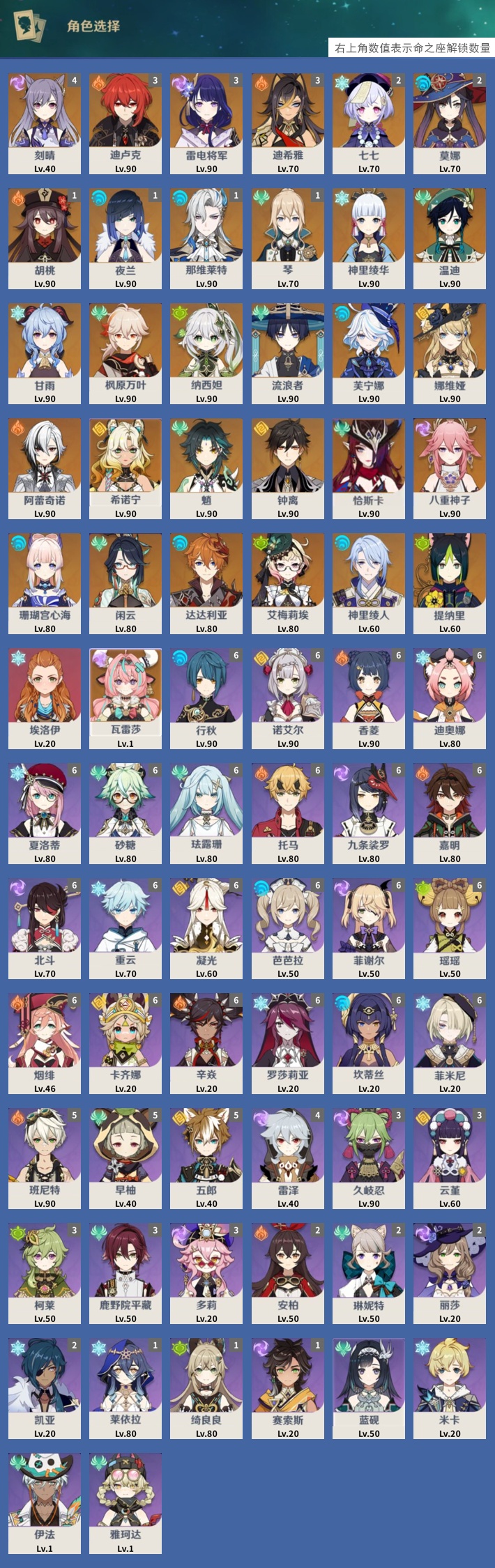 YSMK316290原神账号详情图3