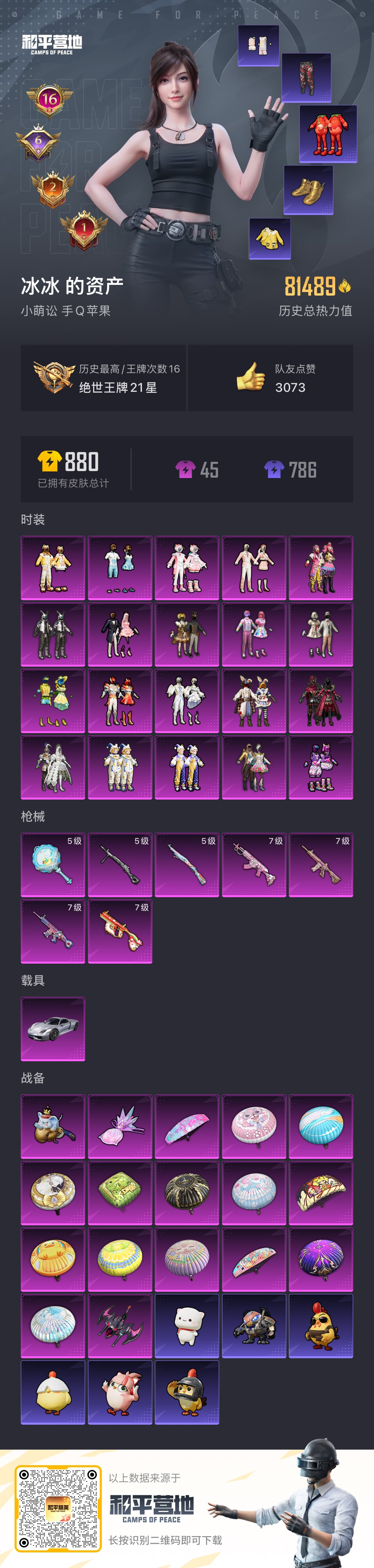 HPSJ3436771和平精英账号详情图4