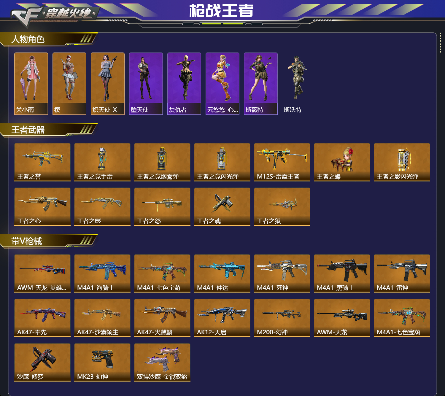 CFMFFWY42224枪战王者账号详情图2