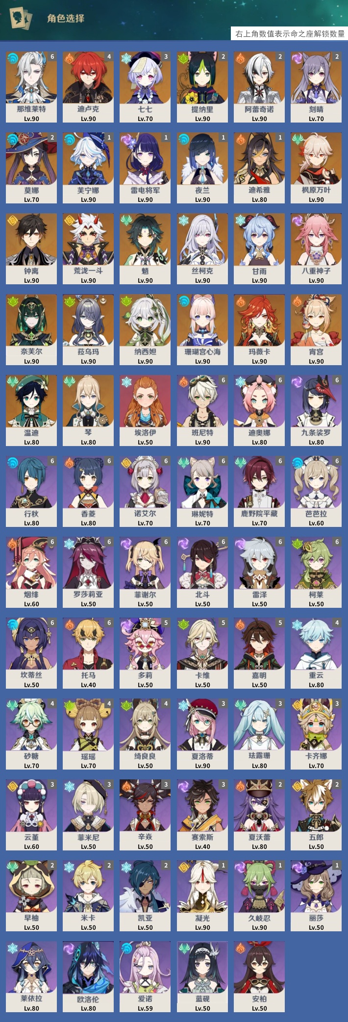 YSMK40481原神账号详情图3