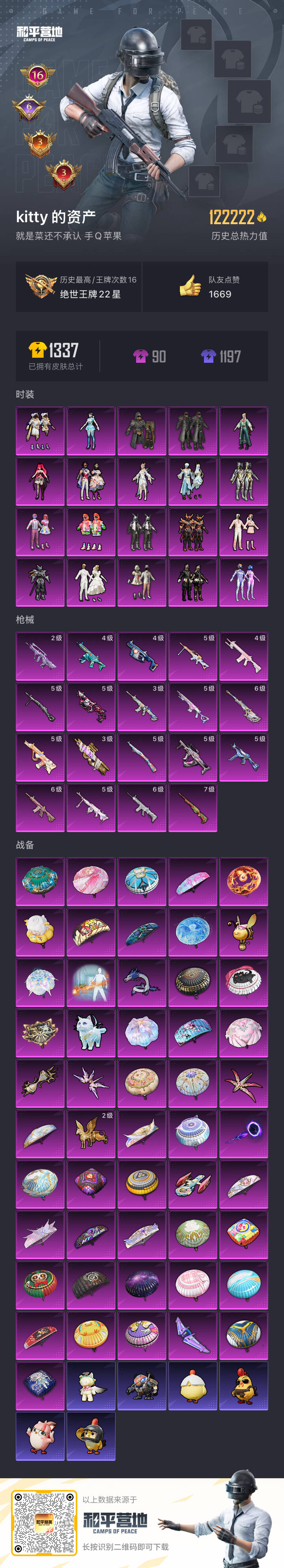 HPSJ3436764和平精英账号详情图3