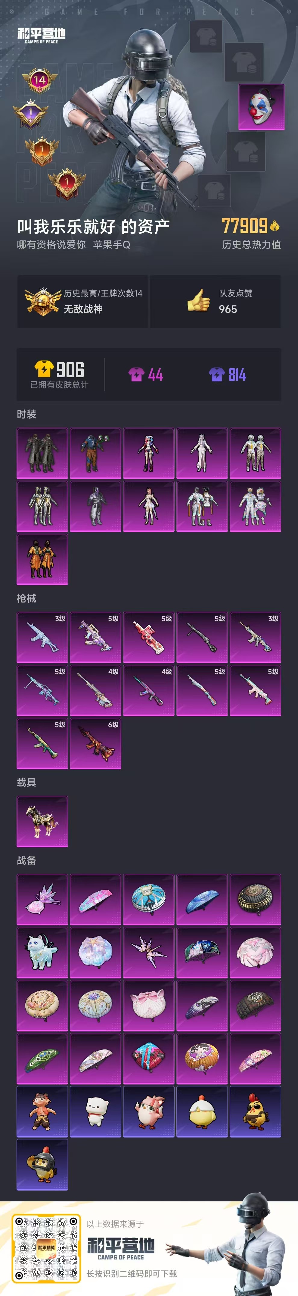 HPSJ3433489和平精英账号详情图3 HPSJ3433489和平精英账号详情图3