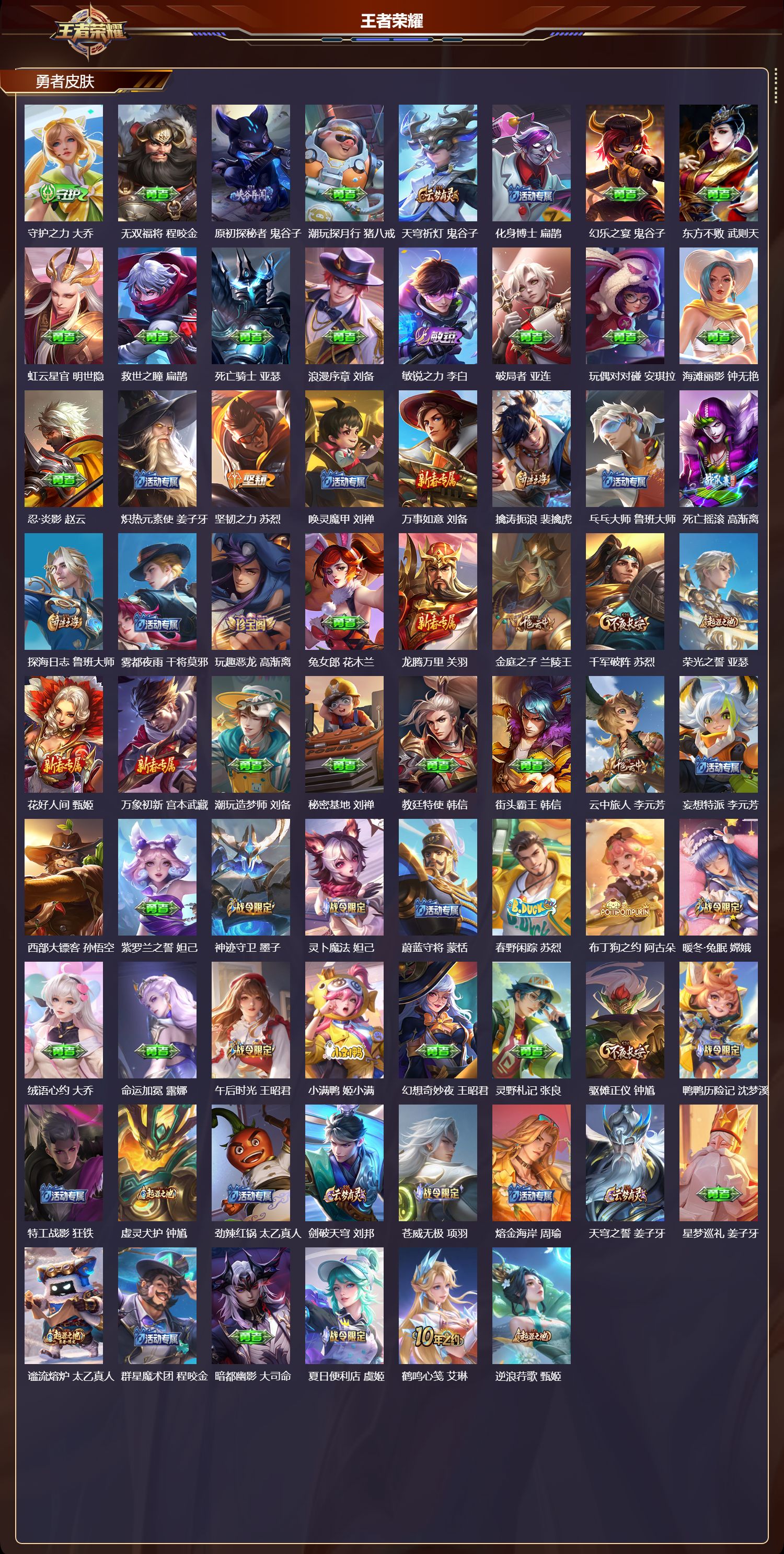 WZMK3437738王者荣耀账号详情图4