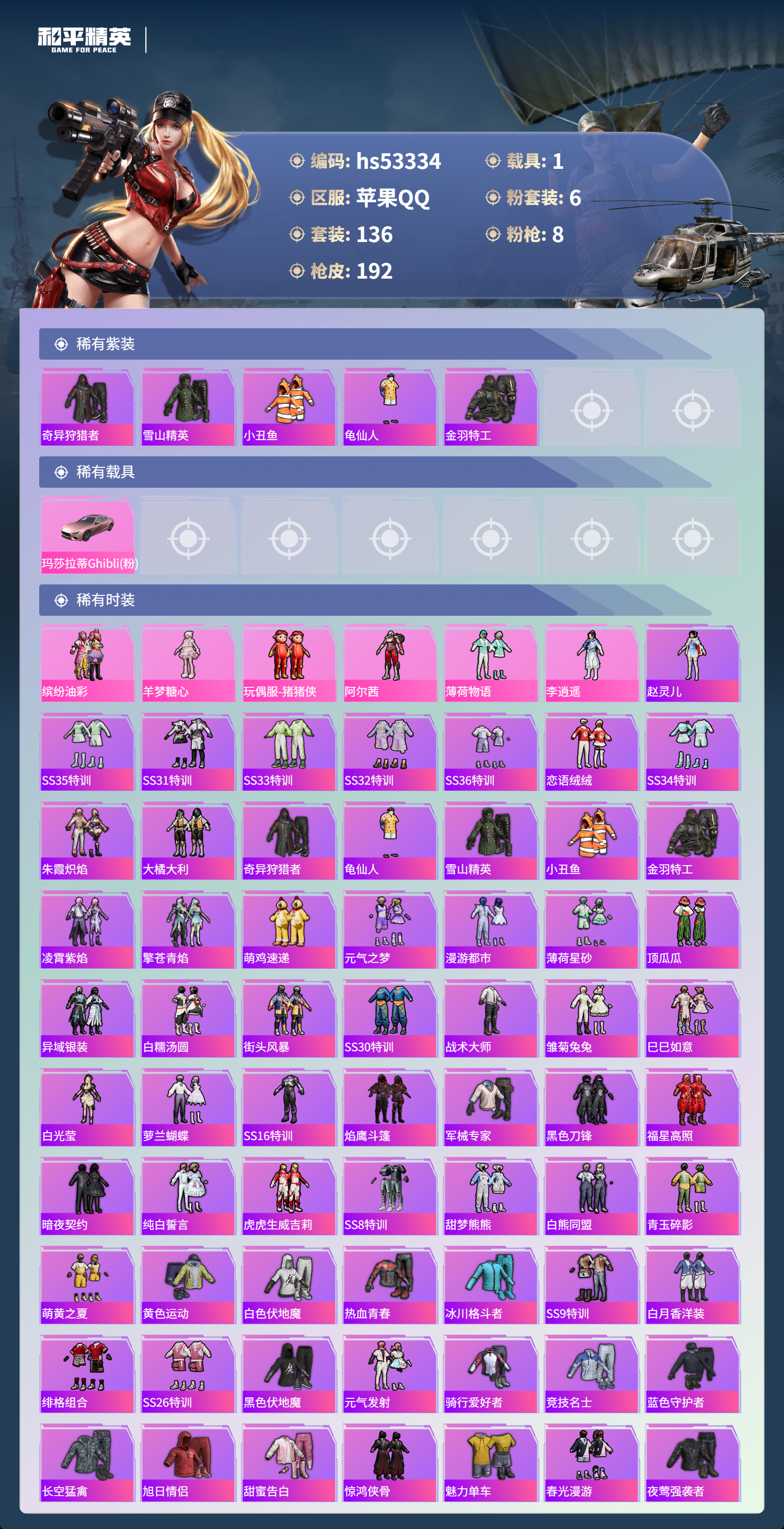 HPSJ3436748和平精英账号详情图5