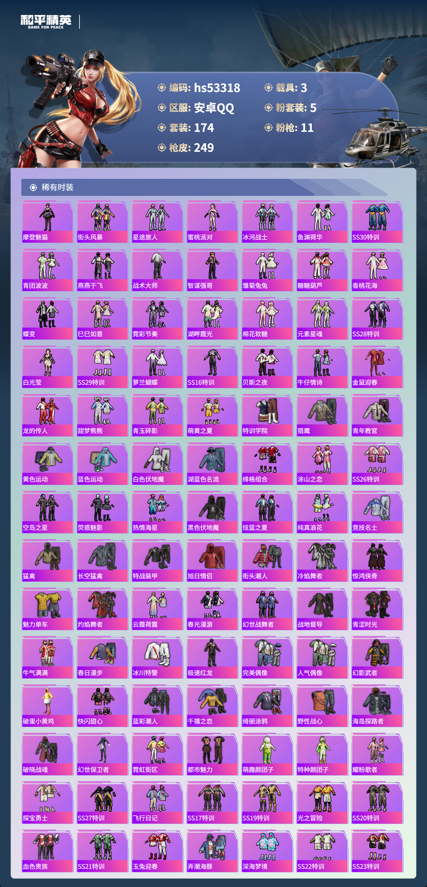 HPSJ3436772和平精英账号详情图6