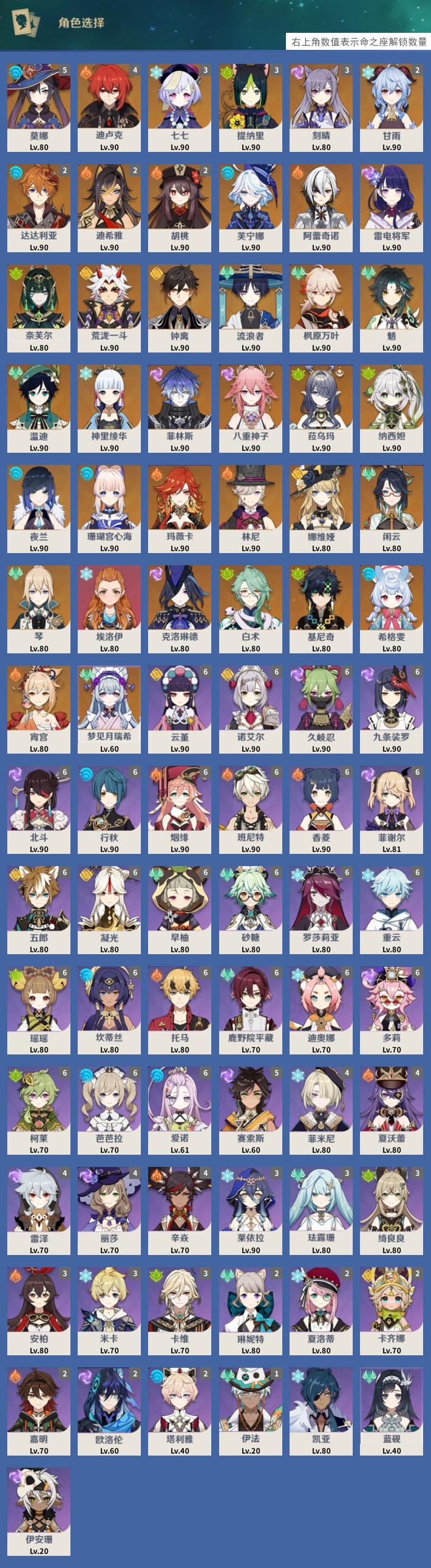 YSMK316288原神账号详情图3