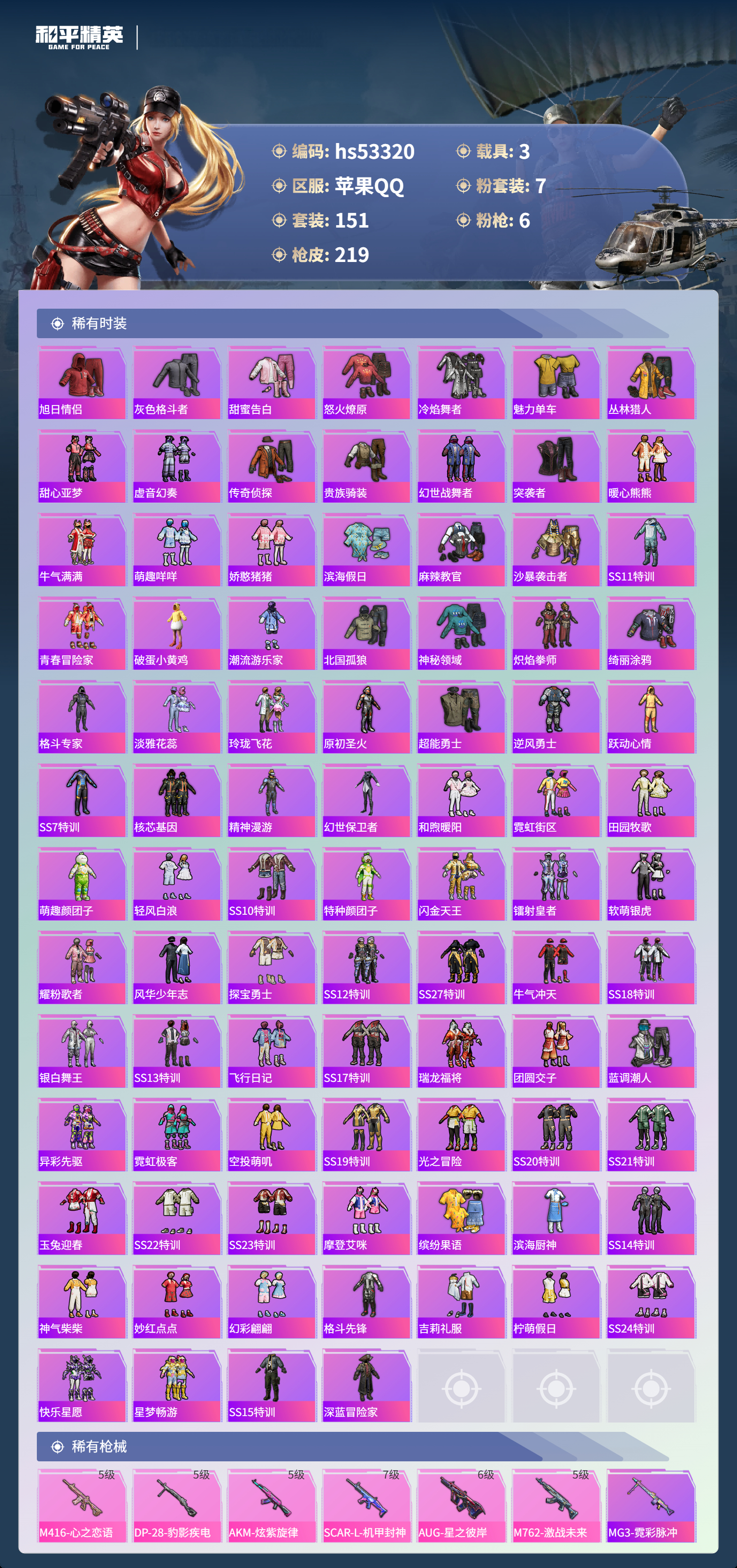 HPSJ3436774和平精英账号详情图6 HPSJ3436774和平精英账号详情图6