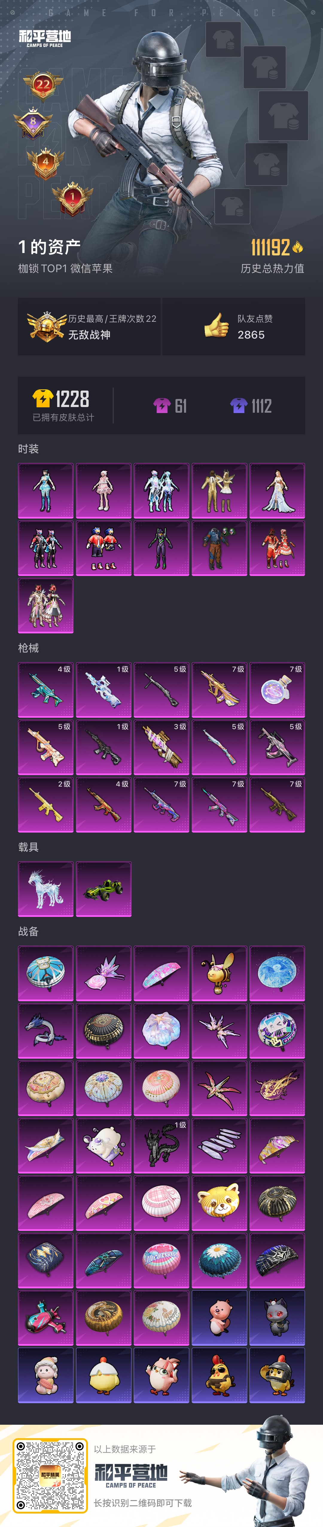 HPSJ3432313和平精英账号详情图2