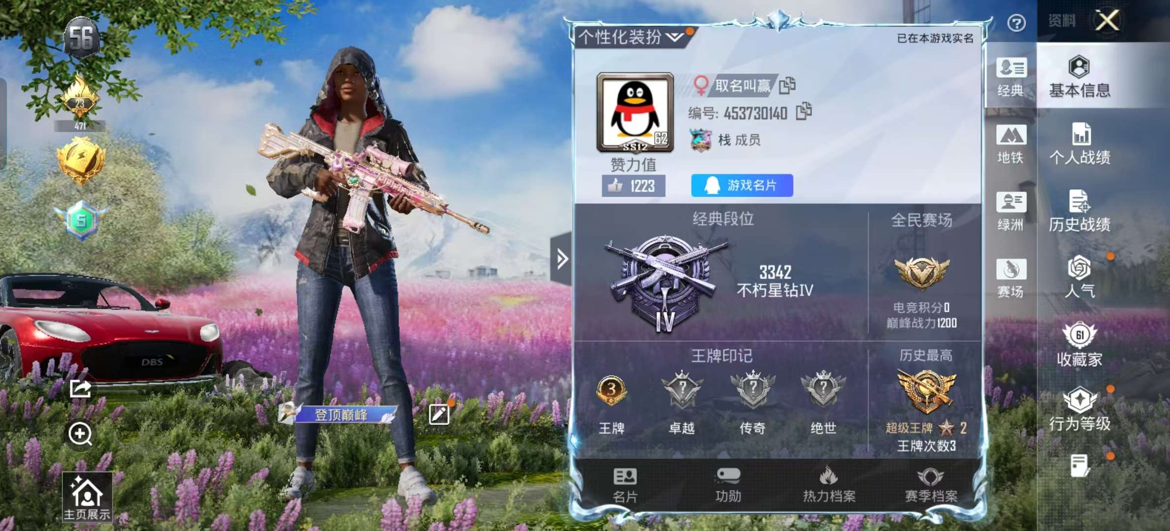 HPSJ3432386和平精英账号详情图2