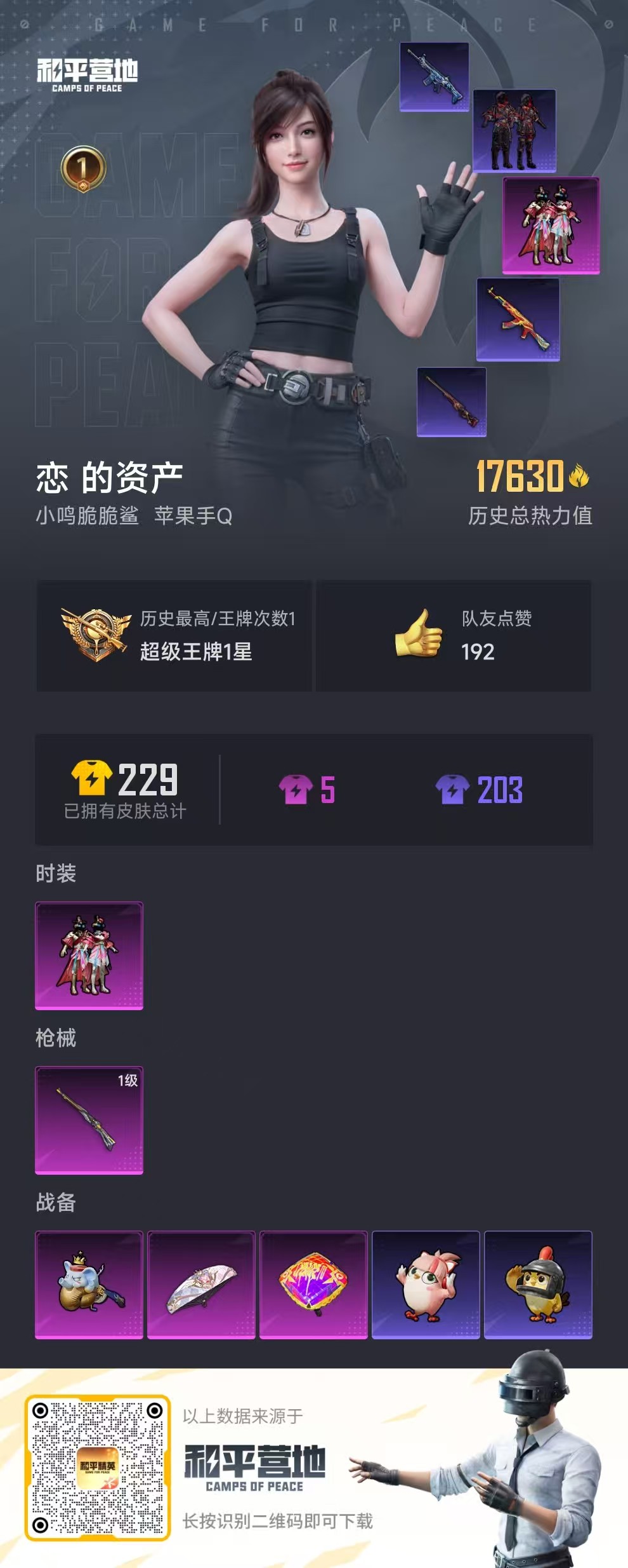 HPSJ3433432和平精英账号详情图3 HPSJ3433432和平精英账号详情图3