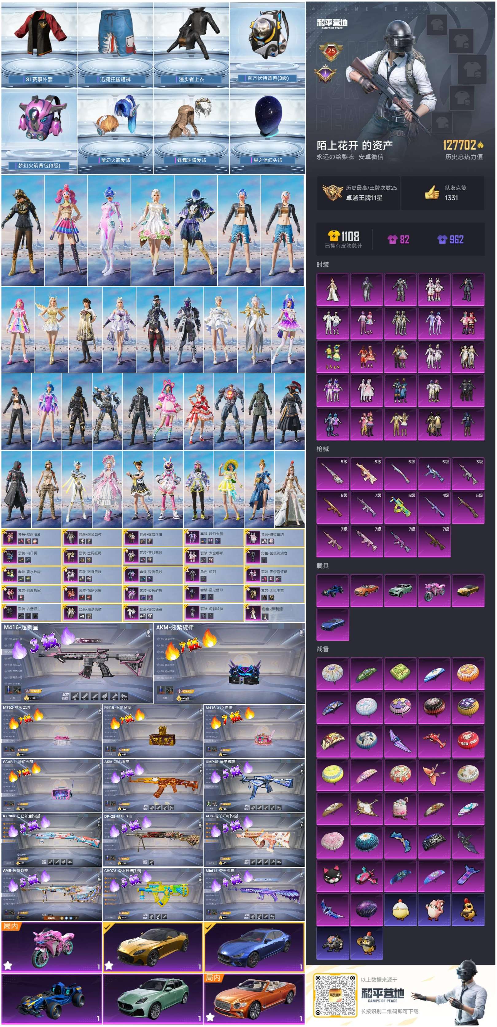 HPSJ3432399和平精英账号详情图4