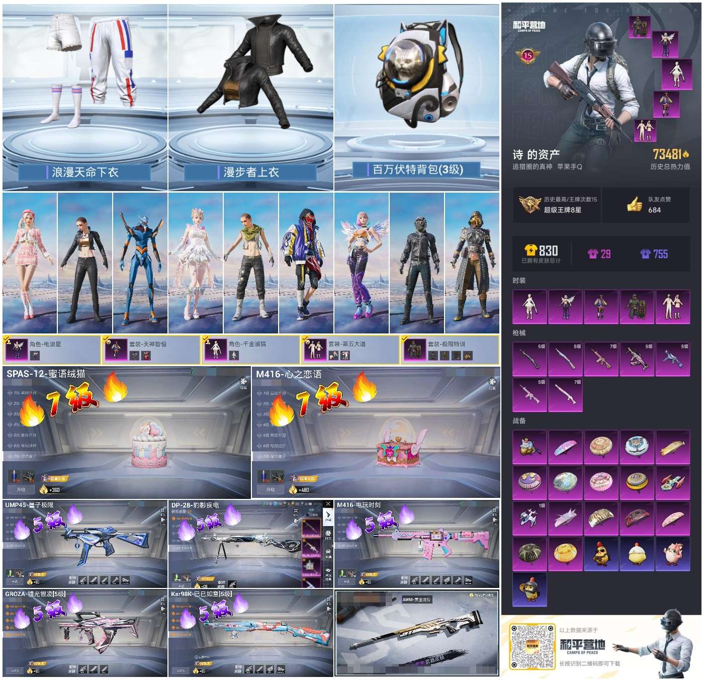 HPSJ3433424和平精英账号详情图3