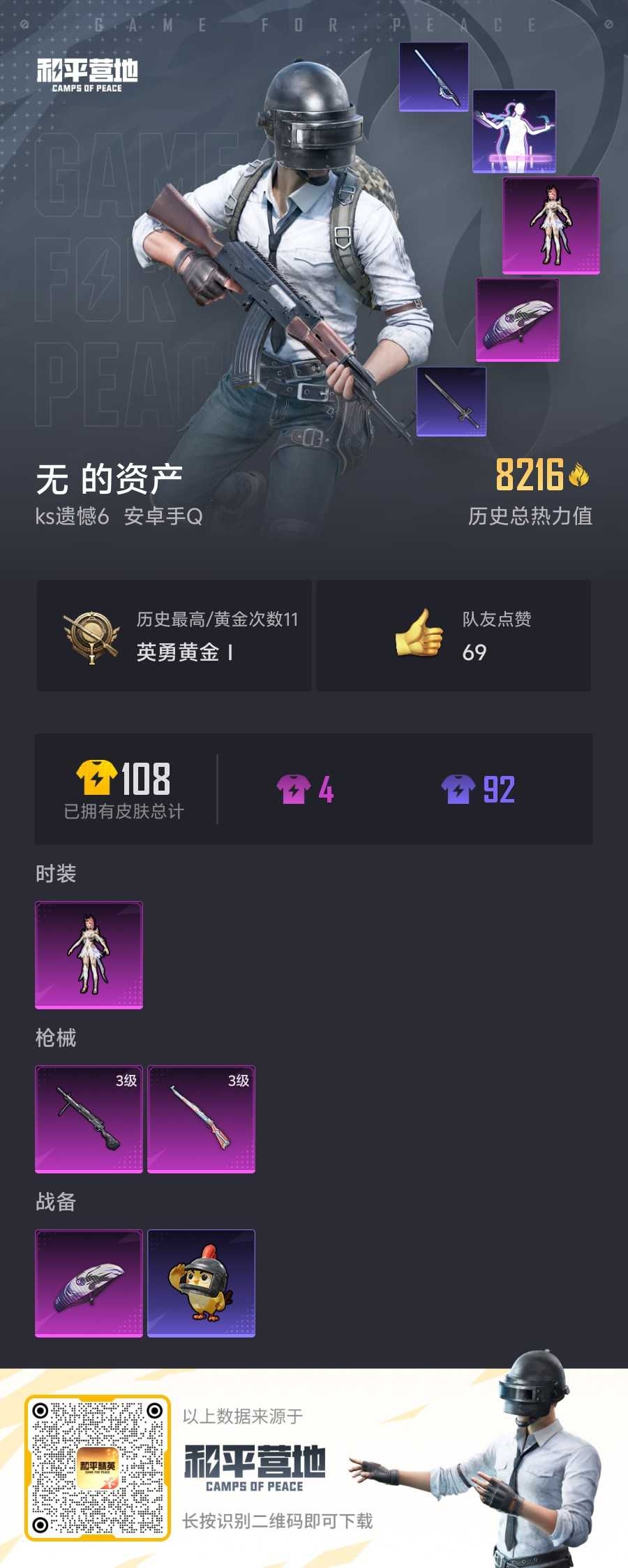 HPSJ3436758和平精英账号详情图3 HPSJ3436758和平精英账号详情图3