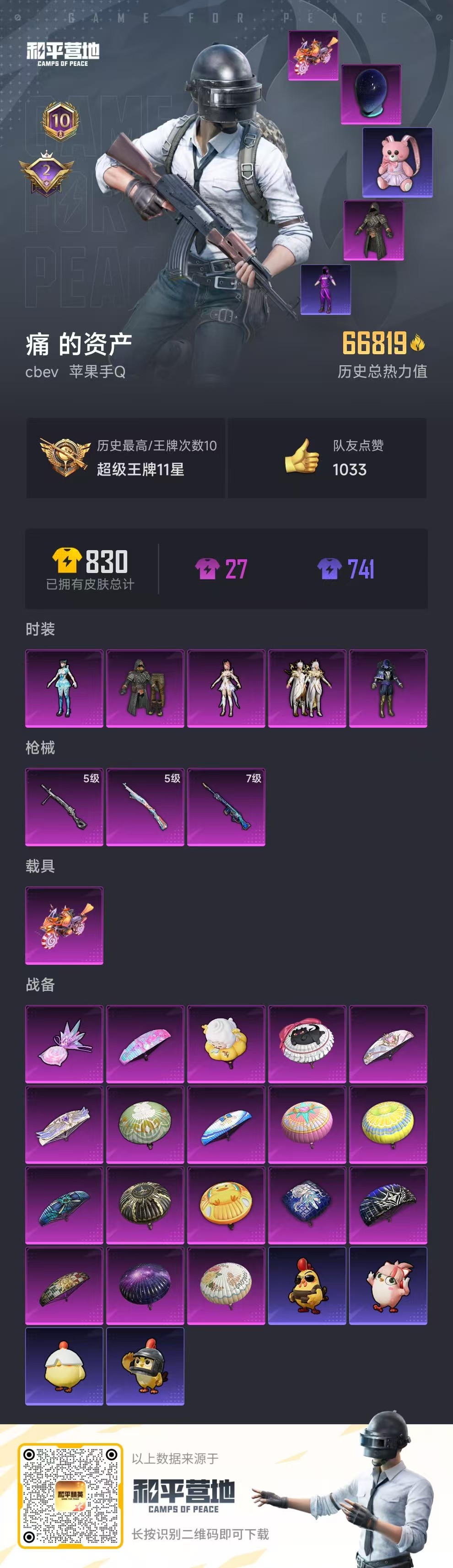 HPSJ3432273和平精英账号详情图4 HPSJ3432273和平精英账号详情图4