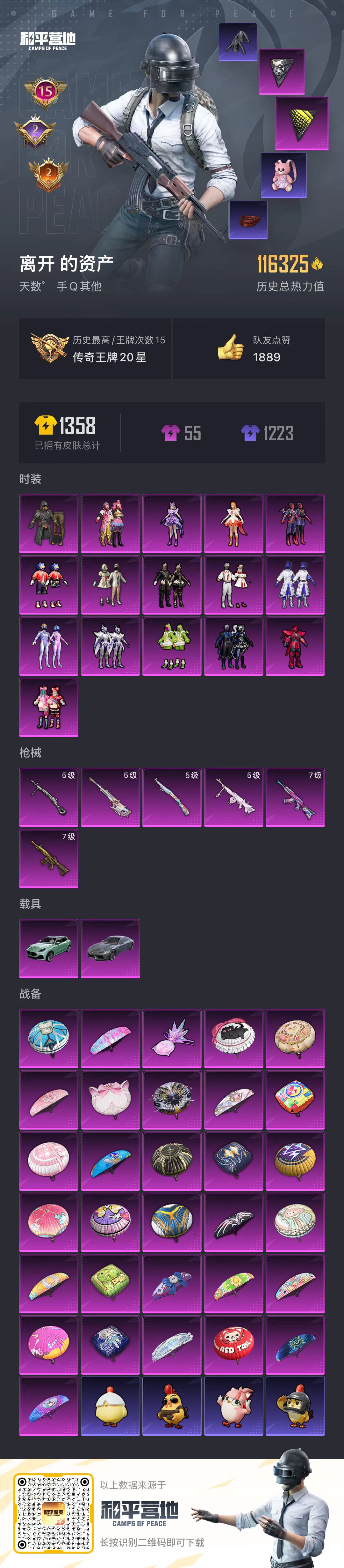 HPSJ3436768和平精英账号详情图3