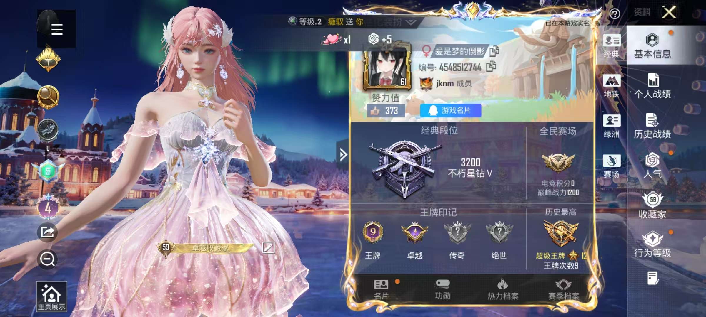 HPSJ3436746和平精英账号详情图2