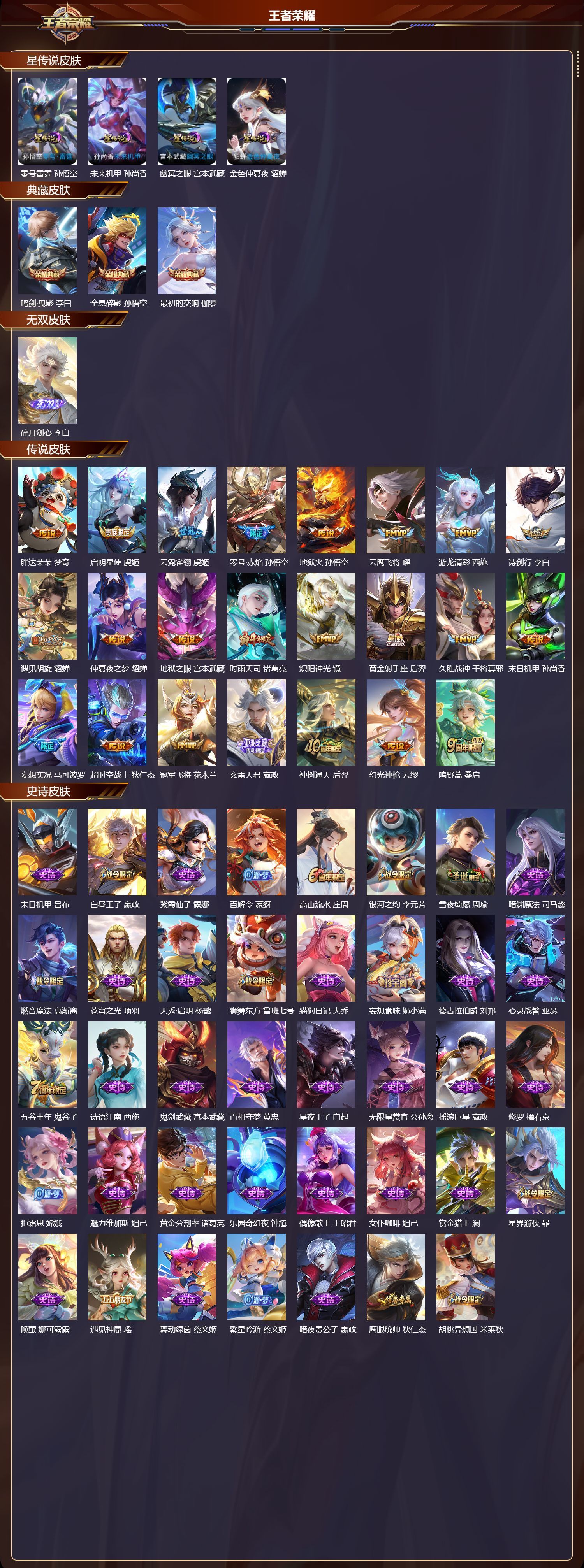 WZQM3474221王者荣耀账号详情图3 WZQM3474221王者荣耀账号详情图3