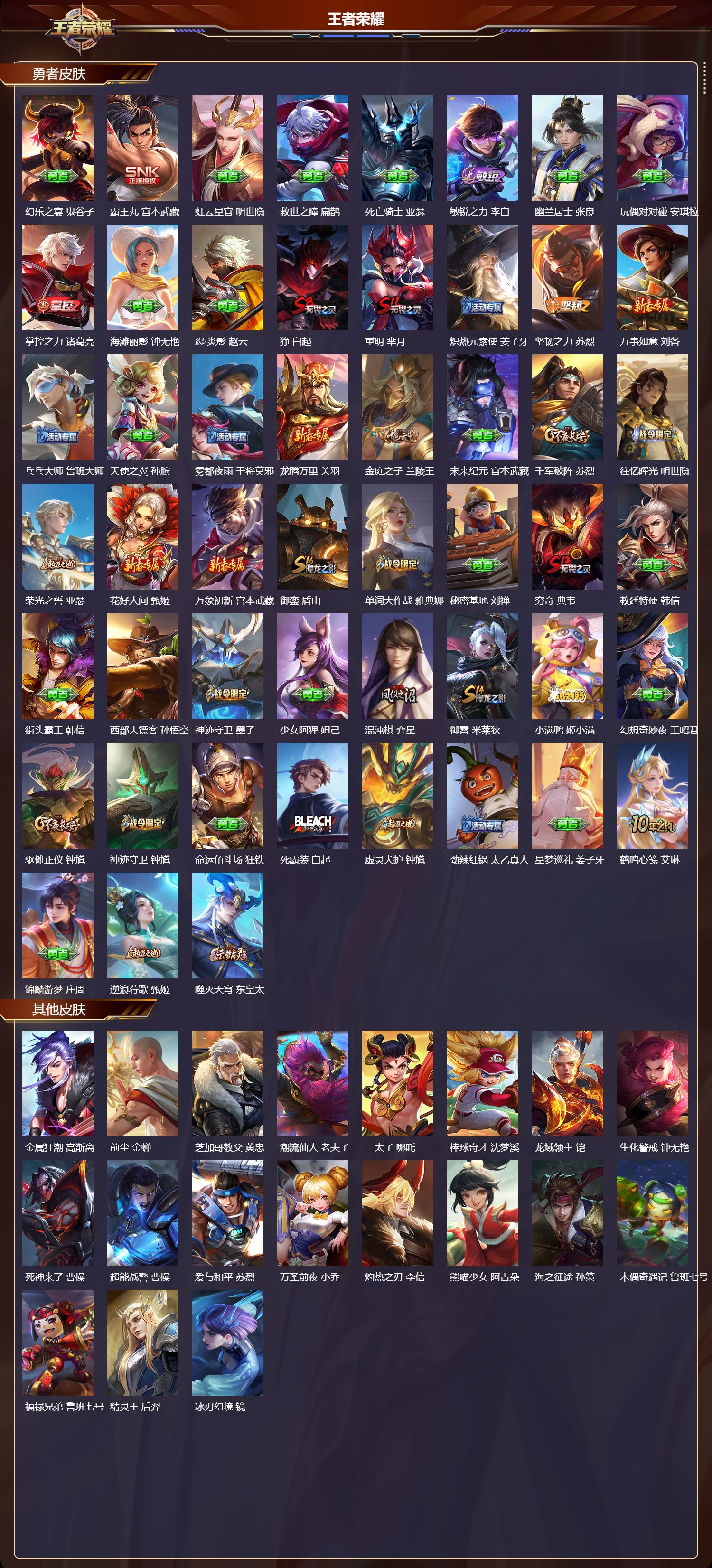 WZQM3474225王者荣耀账号详情图5