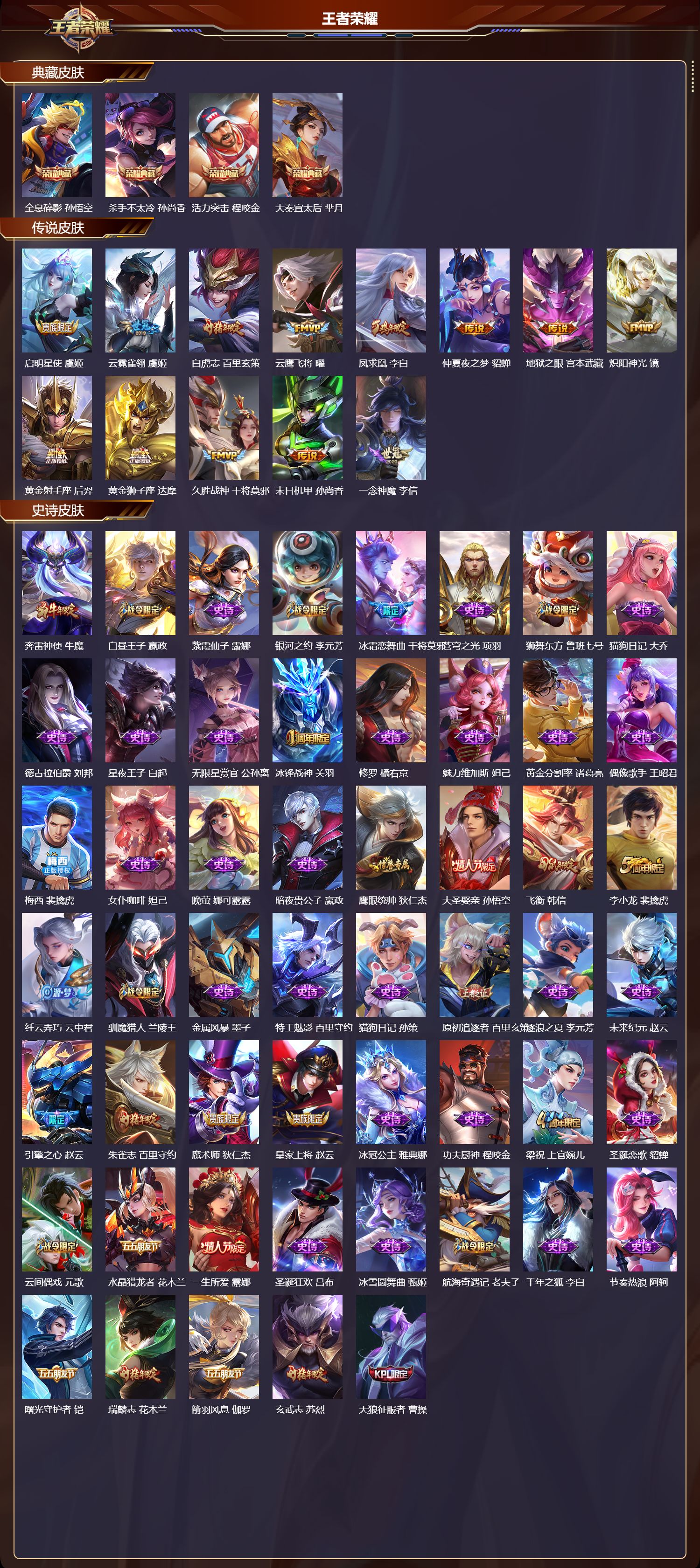 WZMK3440074王者荣耀账号详情图2