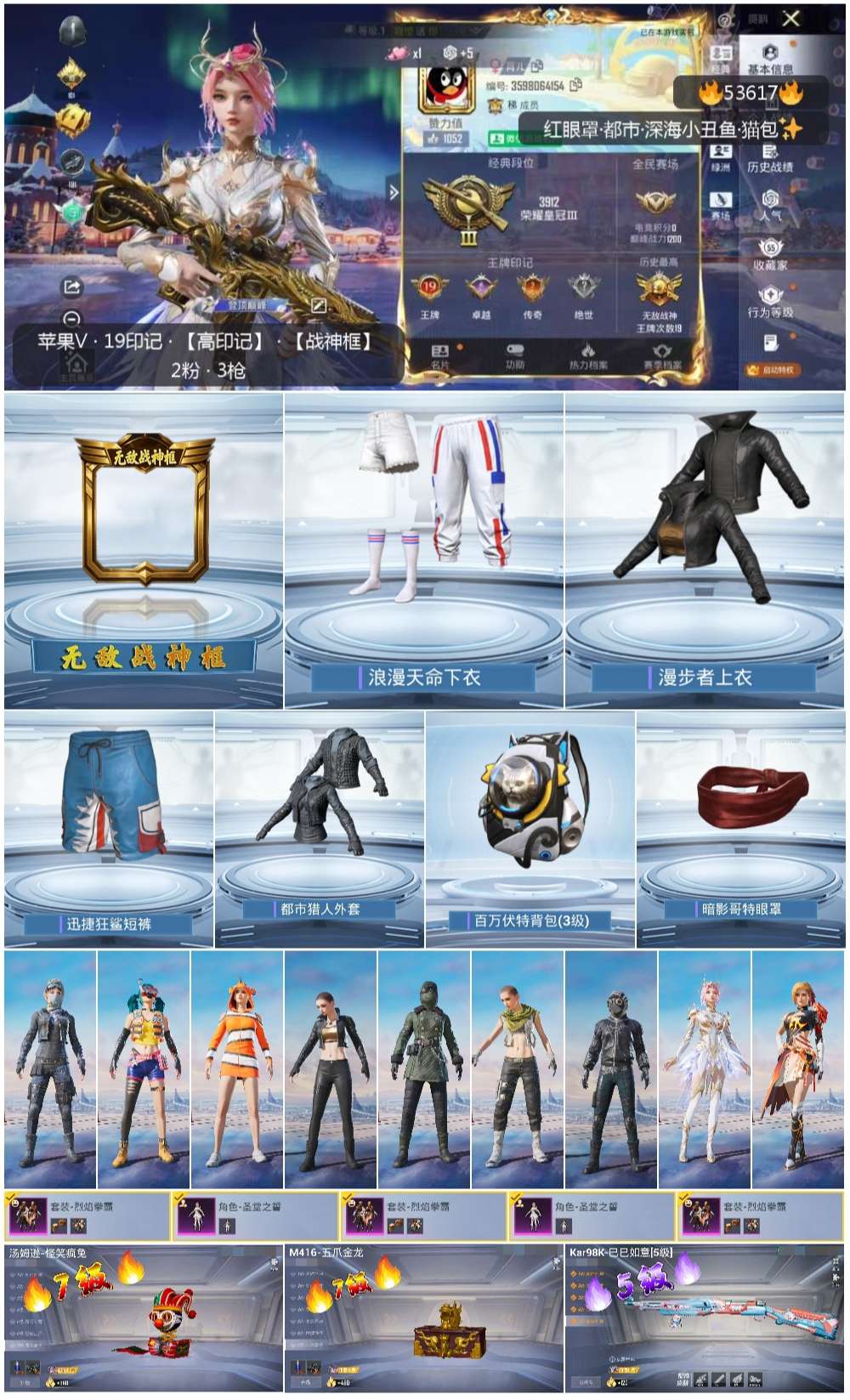 HPSJ3434401和平精英账号详情图4