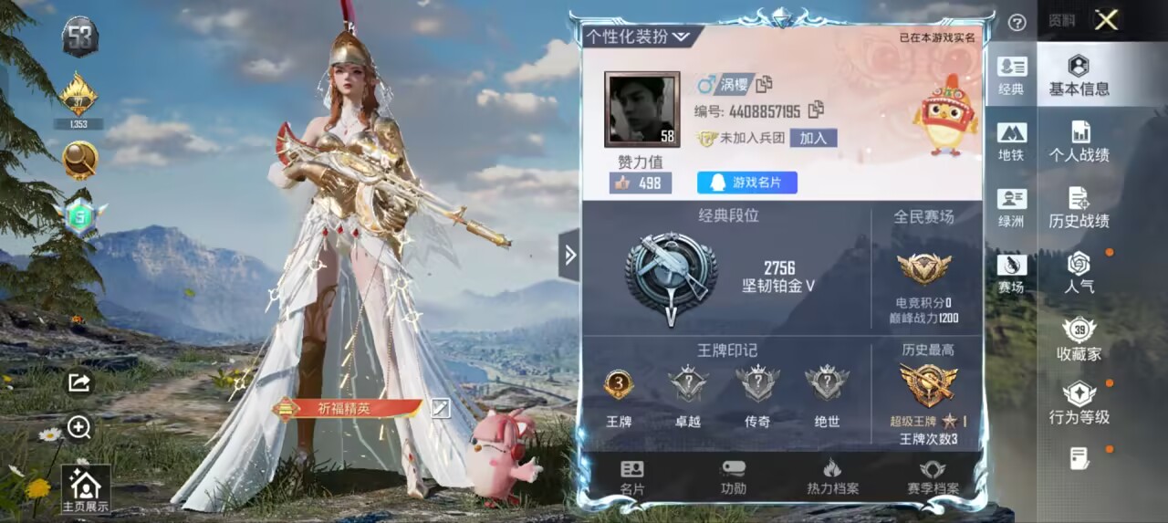 HPSJ3437479和平精英账号详情图4