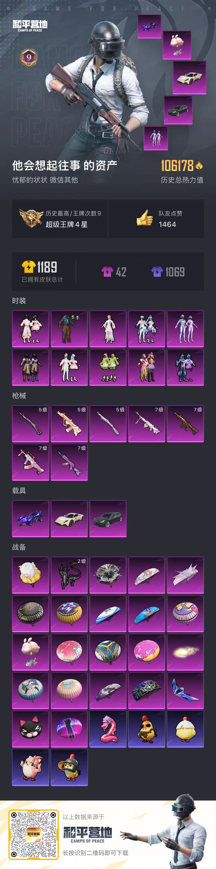 HPSJ3434001和平精英账号详情图4