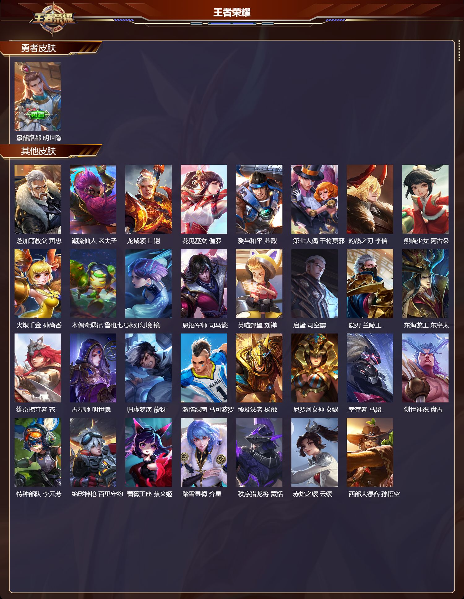 WZMK3440092王者荣耀账号详情图5