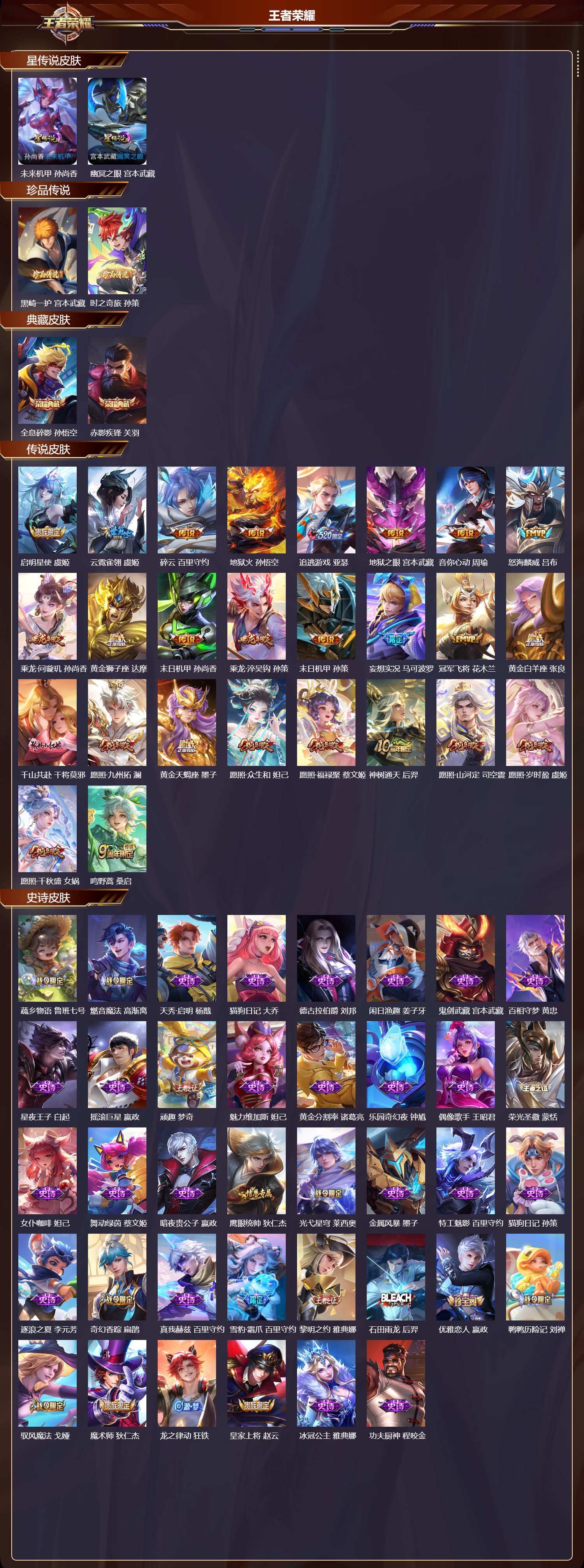 WZMK3440088王者荣耀账号详情图2 WZMK3440088王者荣耀账号详情图2