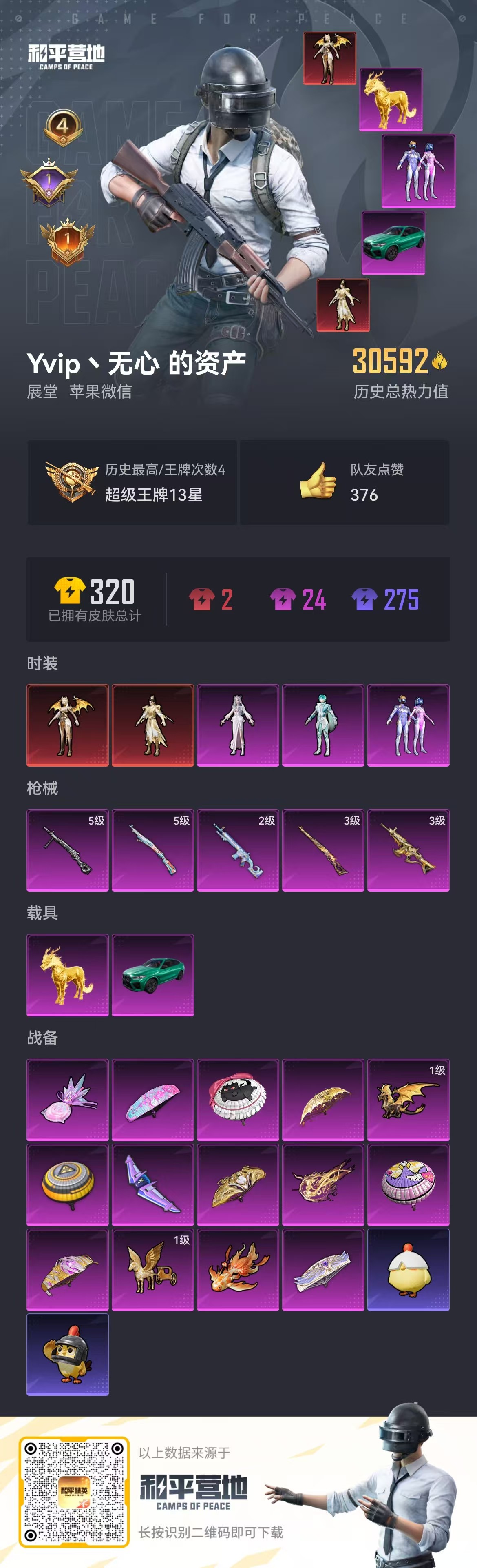 HPSJ3434613和平精英账号详情图4 HPSJ3434613和平精英账号详情图4