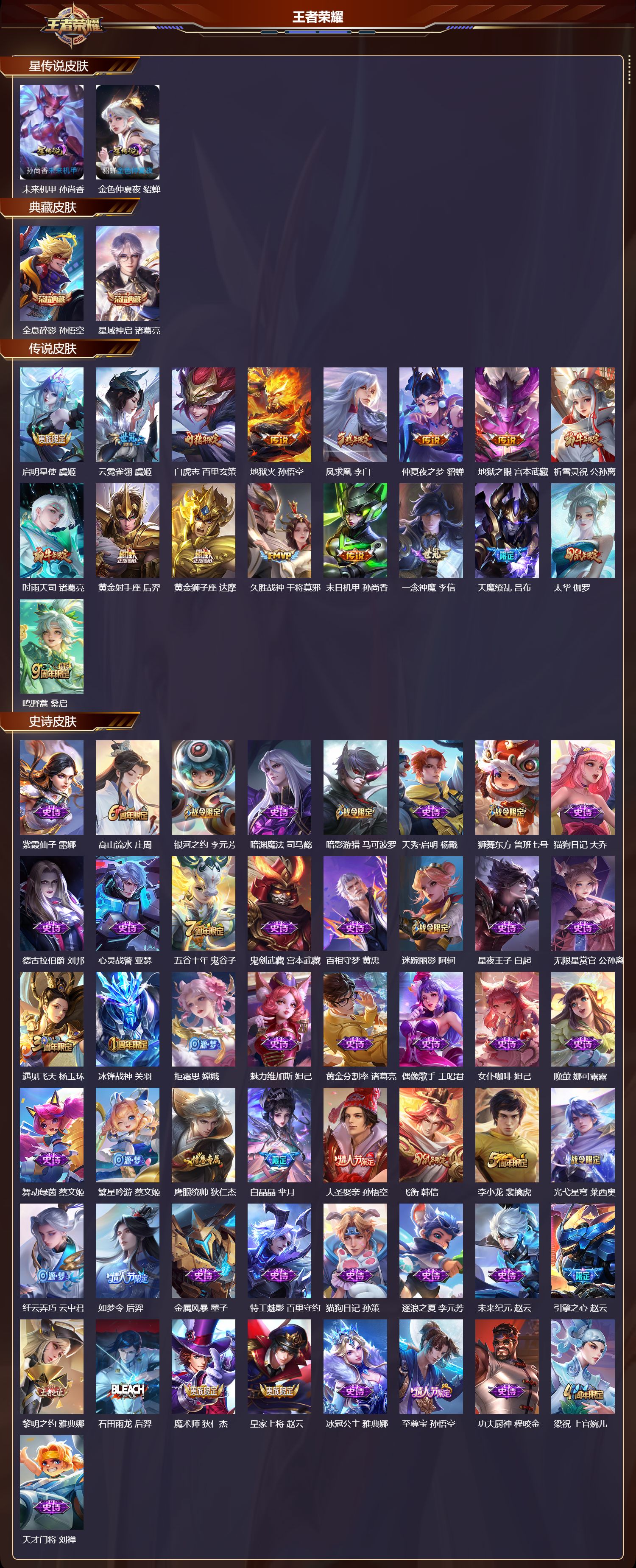 WZQM3474225王者荣耀账号详情图3