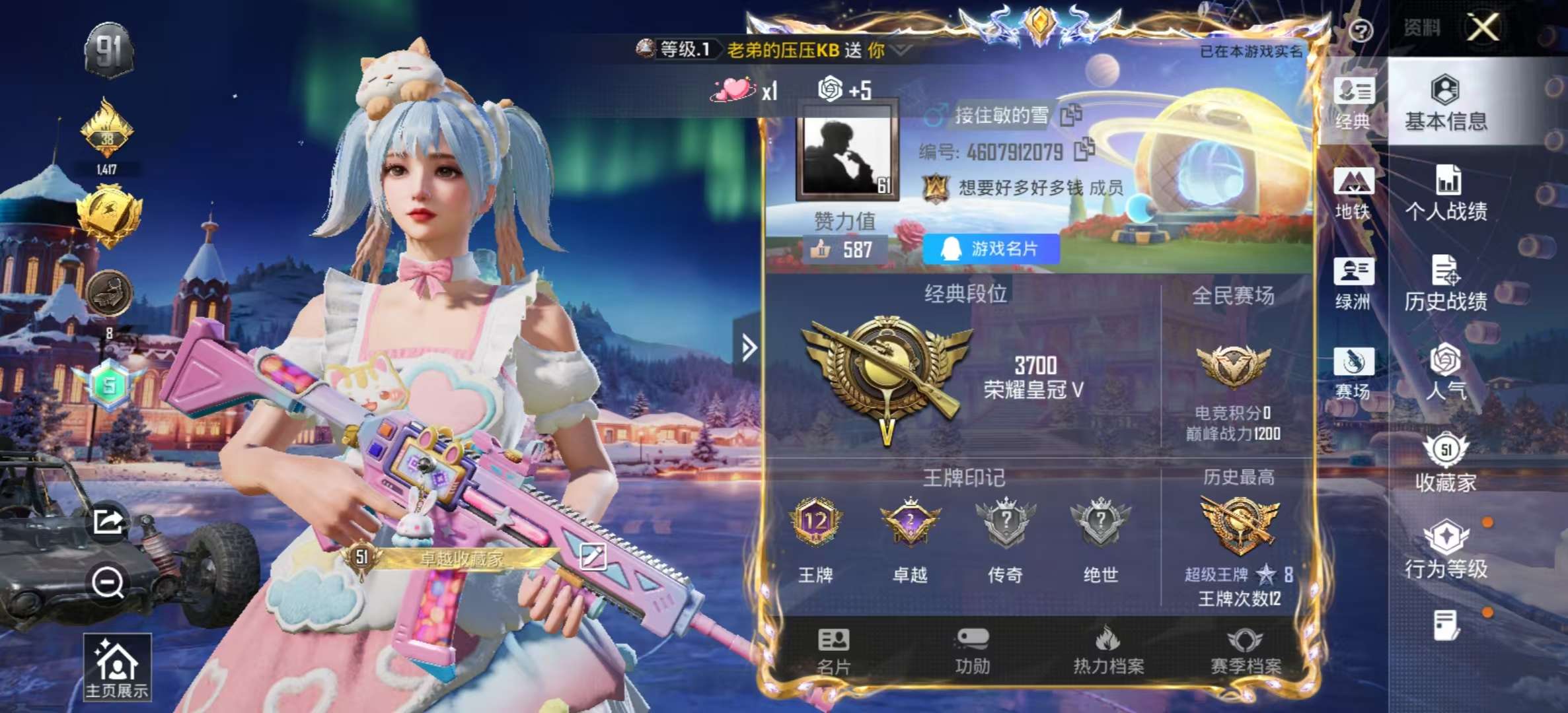 HPSJ3437471和平精英账号详情图2