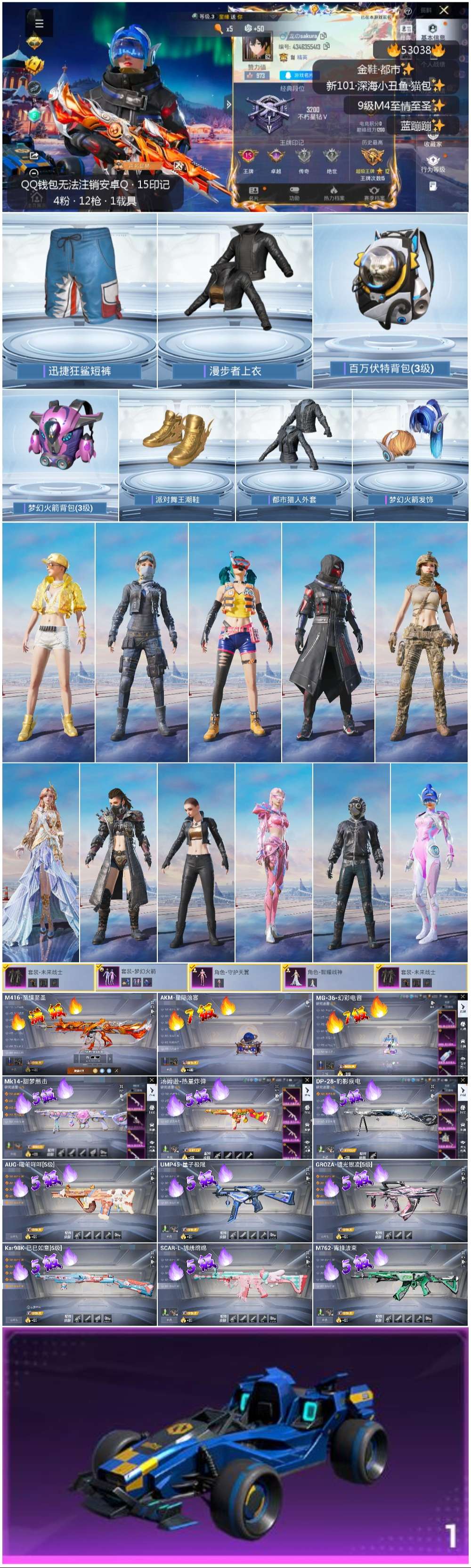 HPSJ3433908和平精英账号详情图3