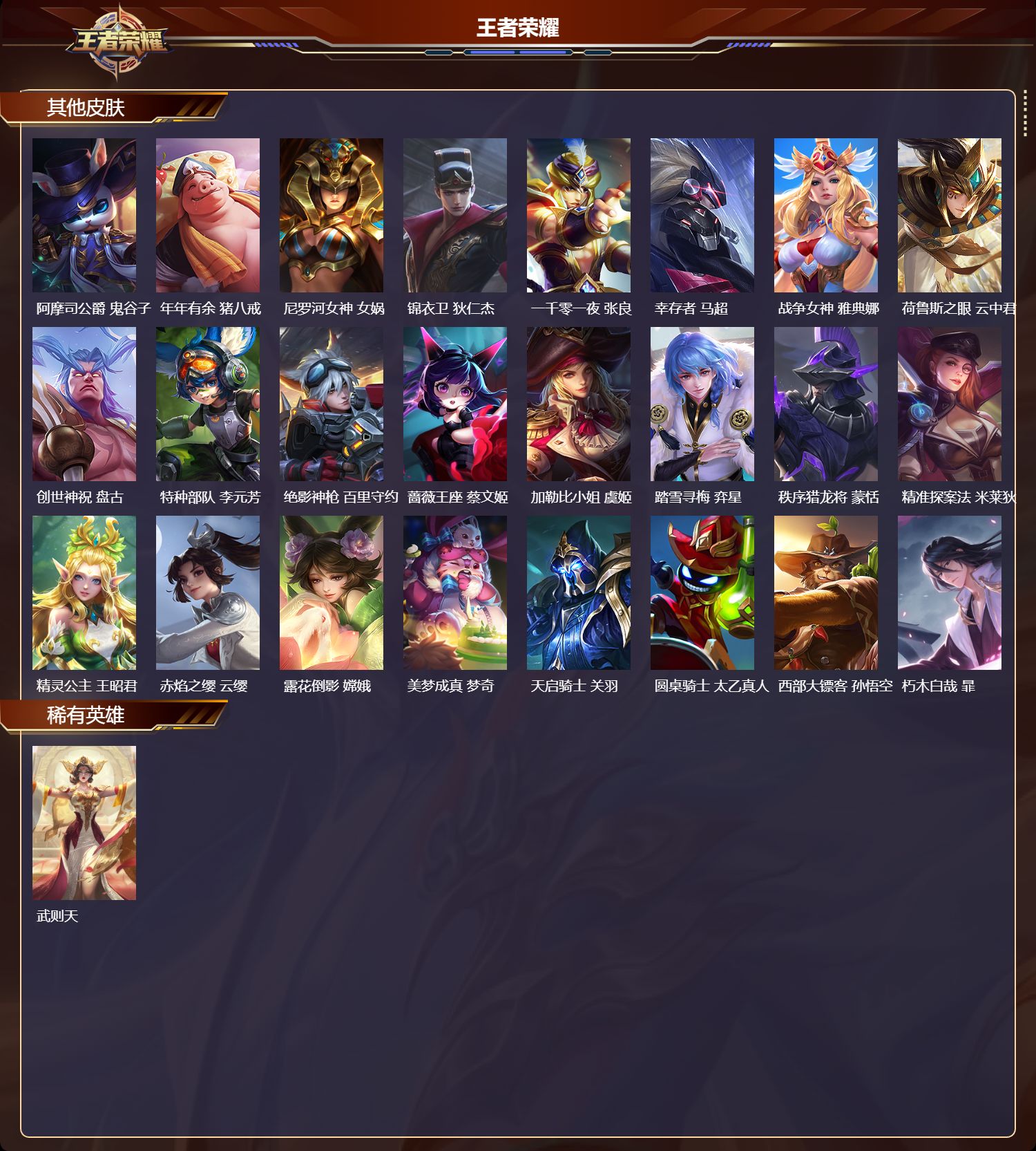 WZMK3440090王者荣耀账号详情图6