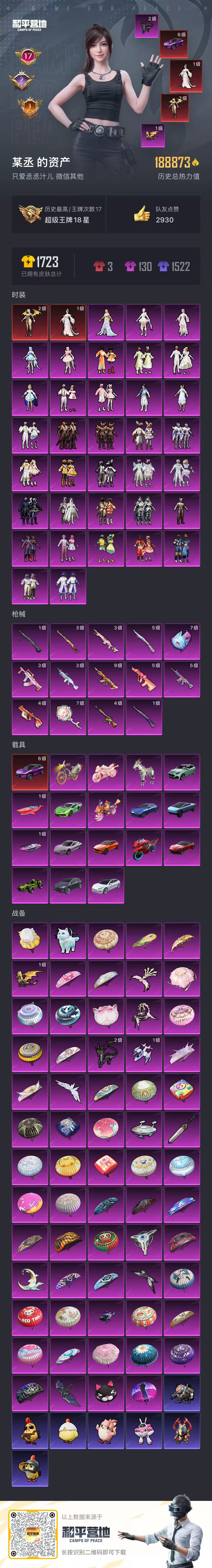 HPSJ3434376和平精英账号详情图3