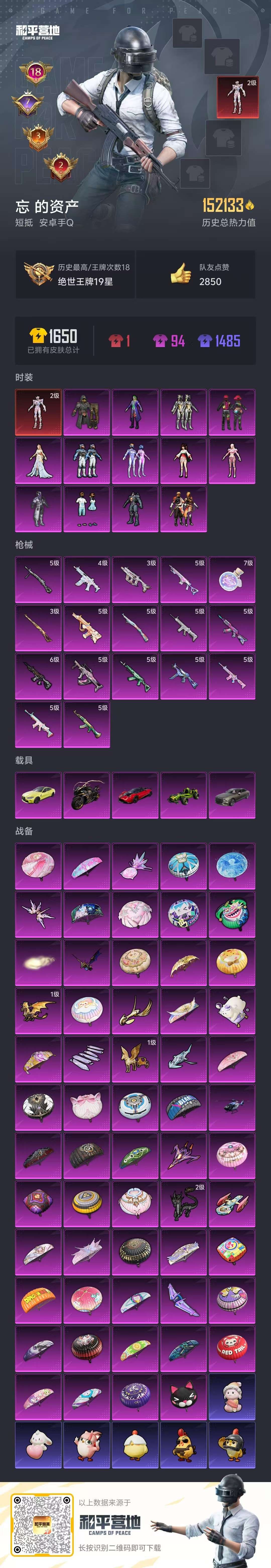 HPSJ3437466和平精英账号详情图3