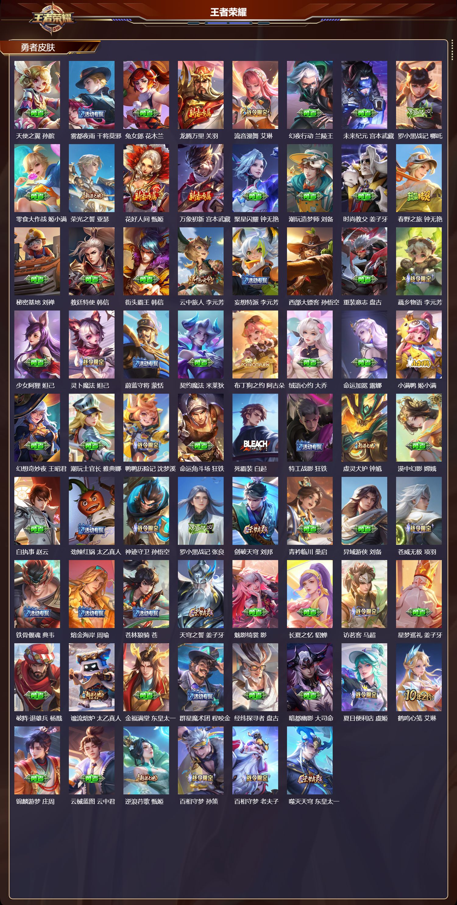 WZMK3440091王者荣耀账号详情图5